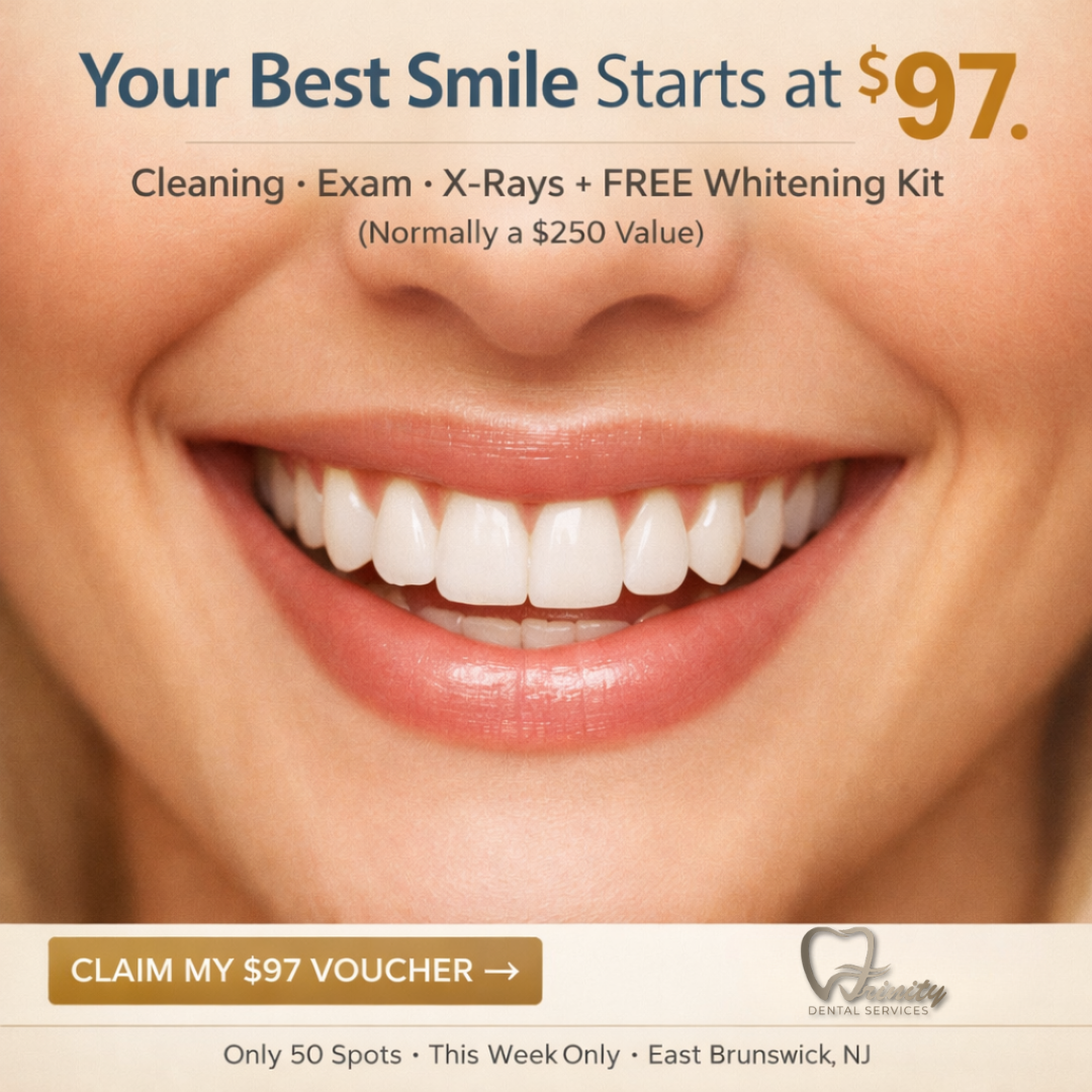 Trinity Dental Services Facebook ad: $97 Dental Cleaning!