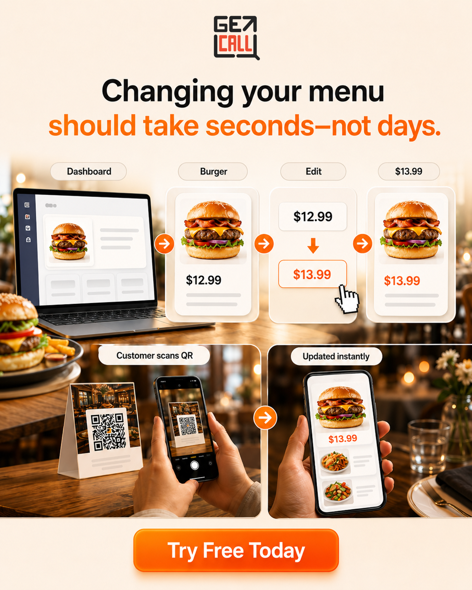 GET Q CALL Facebook ad
