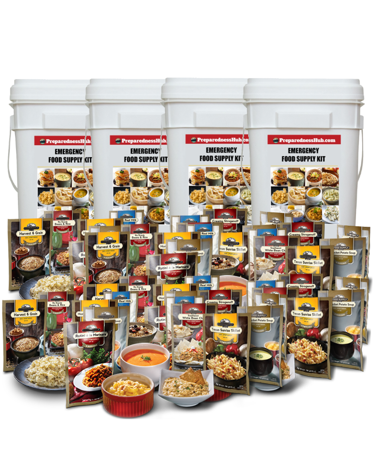 PreparednessHub Facebook ad: 50% OFF Food Supply