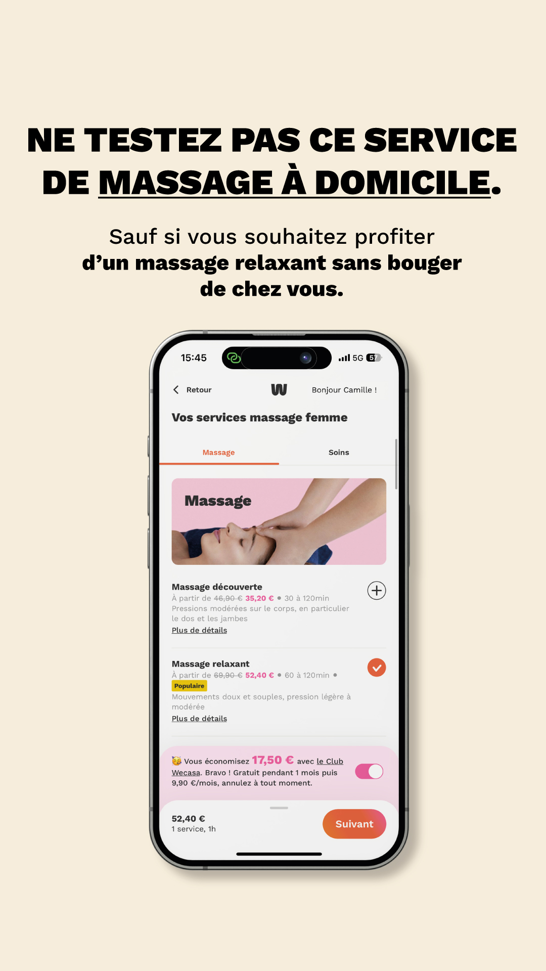 Wecasa Facebook ad