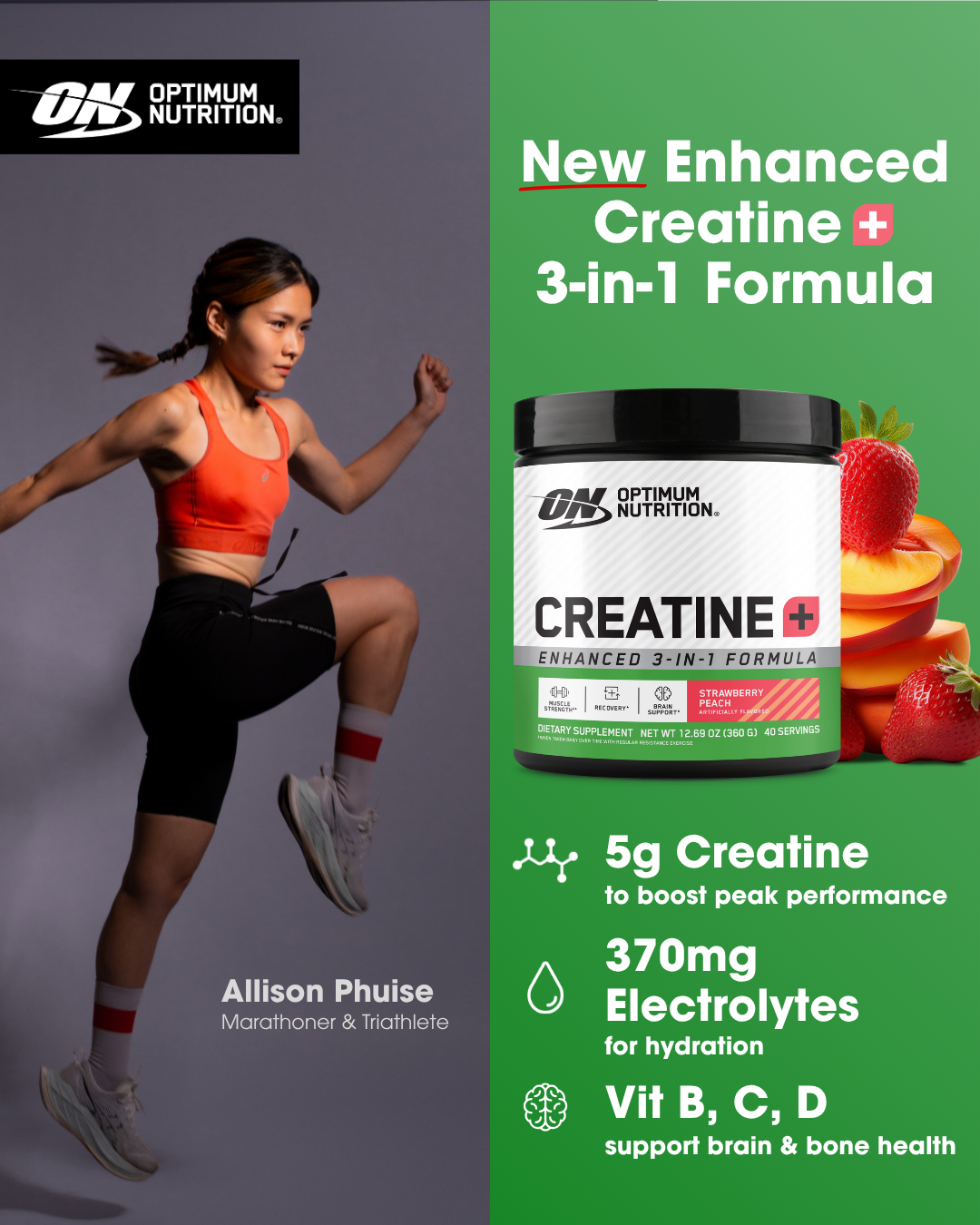 Optimum Nutrition Facebook ad: การมีกล้ามเนื้อไม่ใช่แค่เรื่องของรูปร่าง…
