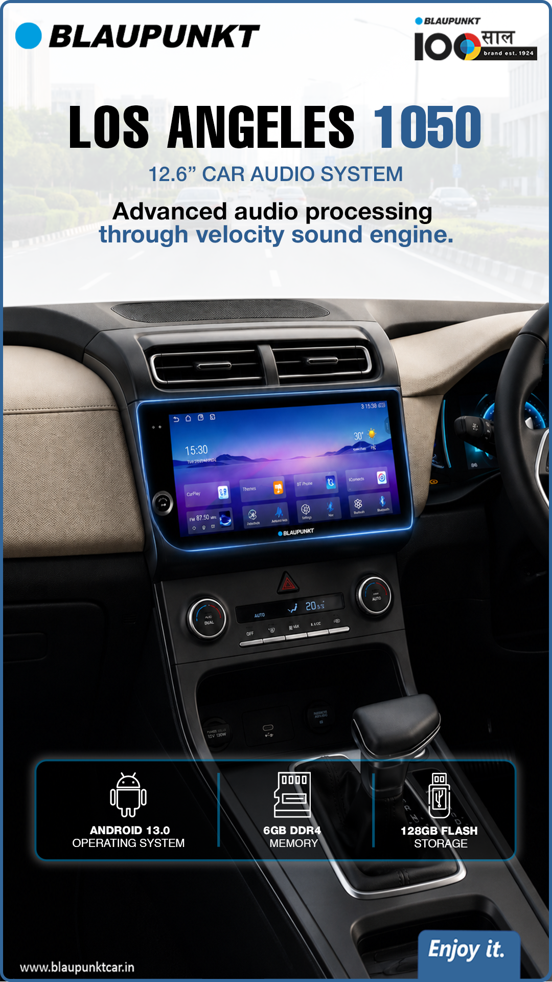 Blaupunkt India Car Audio & Accessories Facebook ad: Blaupunkt Los Angeles 1050, 12.6 Radio
