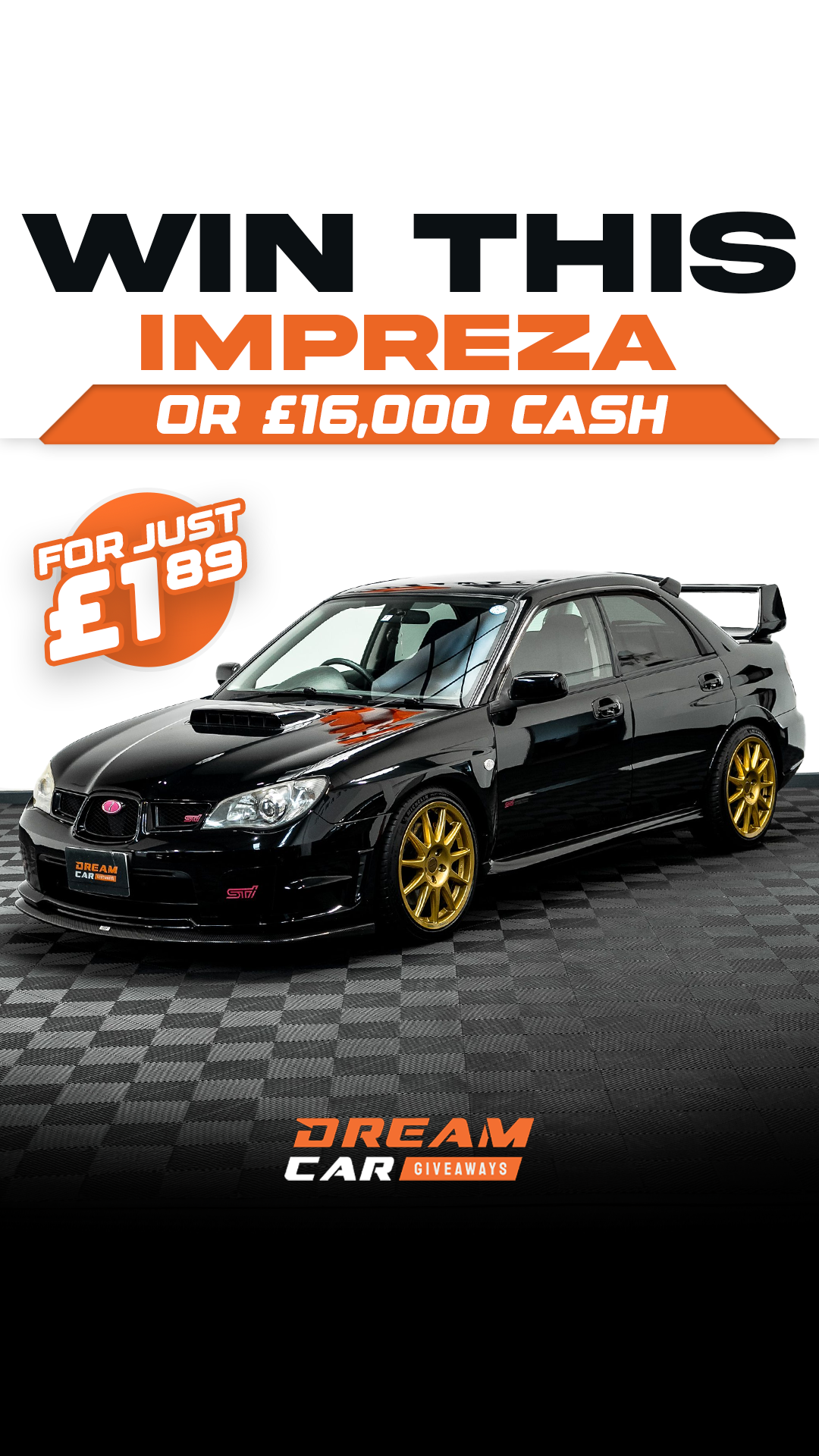 Dream Car Giveaways Facebook ad