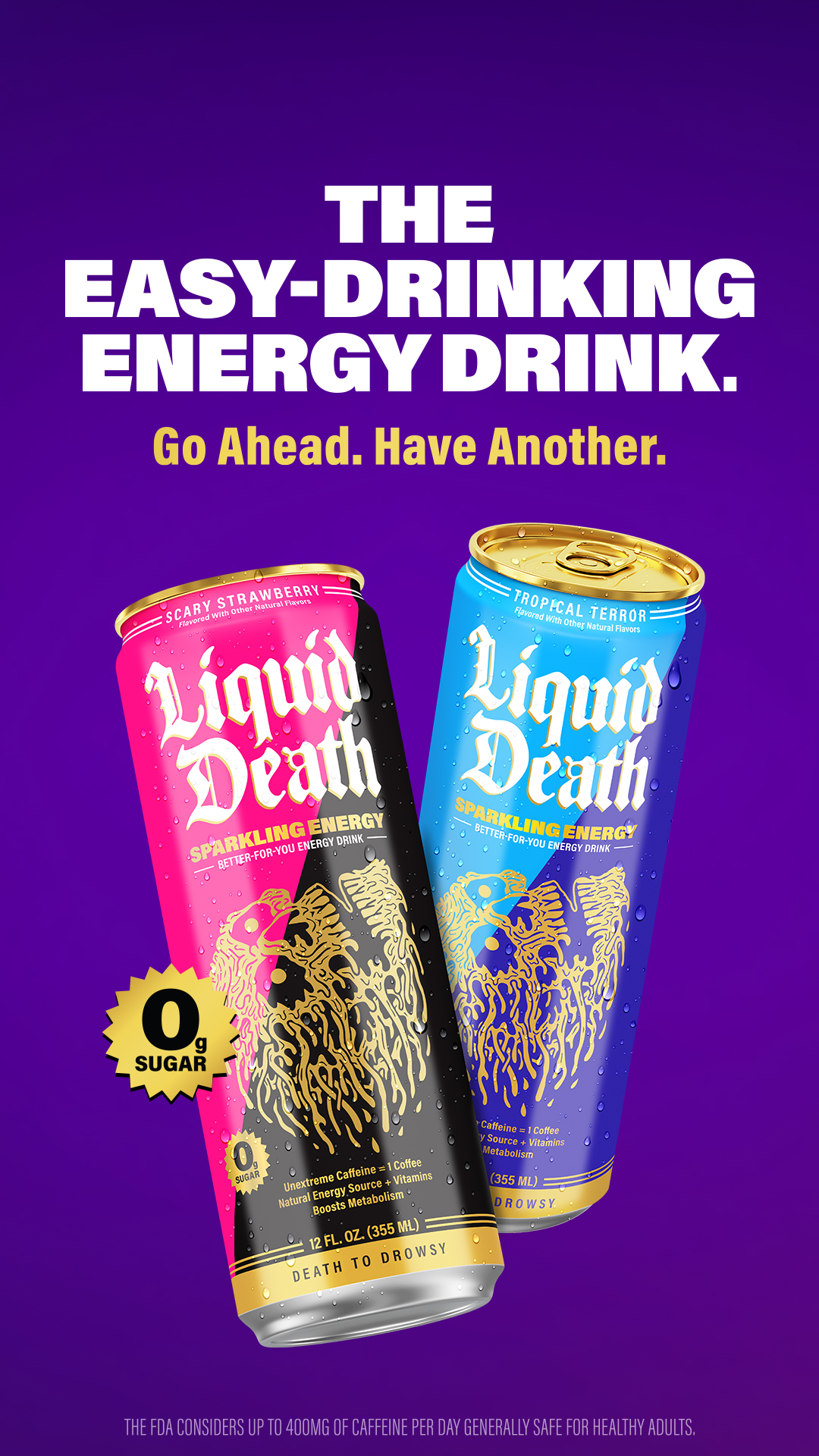 Liquid Death Facebook ad