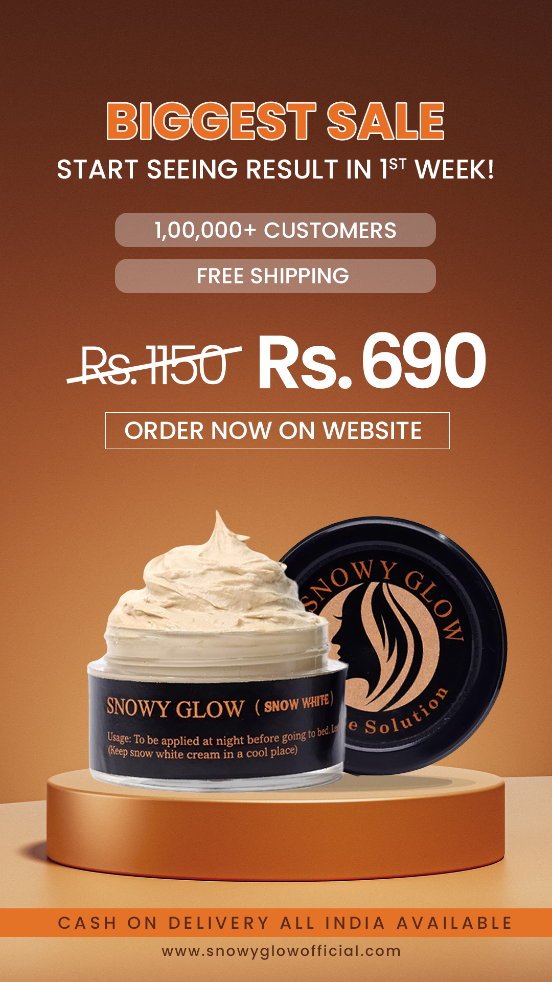 Snowyglow.backupofficial Facebook ad