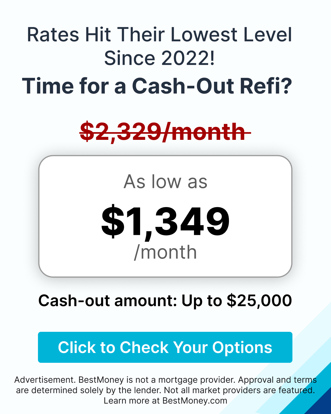 BestMoney - Mortgage Lenders Facebook ad
