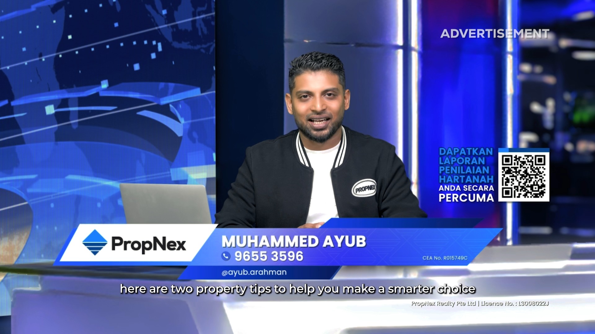 PropNex Singapore Facebook ad: Buying a home is a major financial decision…