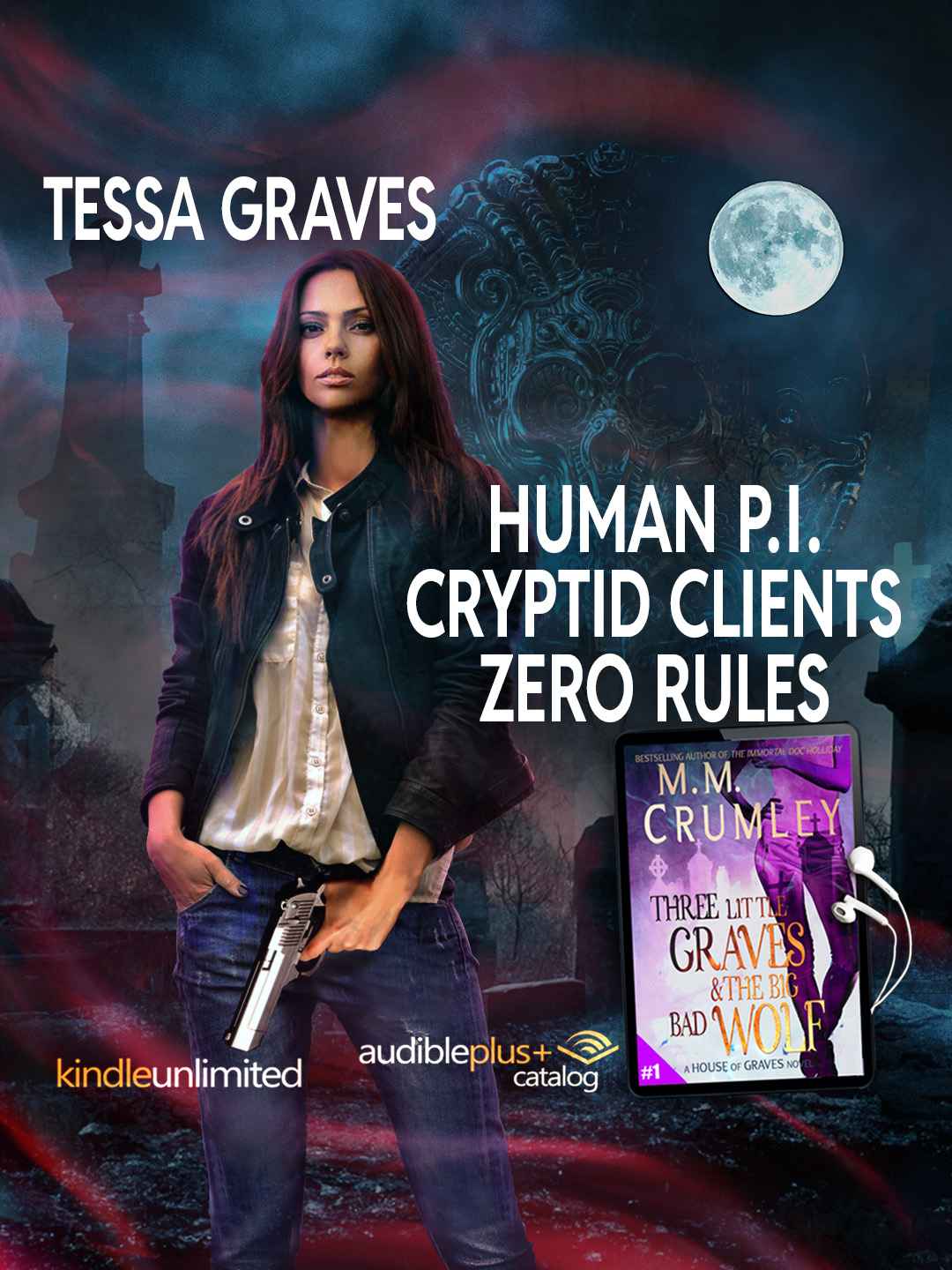 M.M. Crumley - Urban Fantasy Author Facebook ad