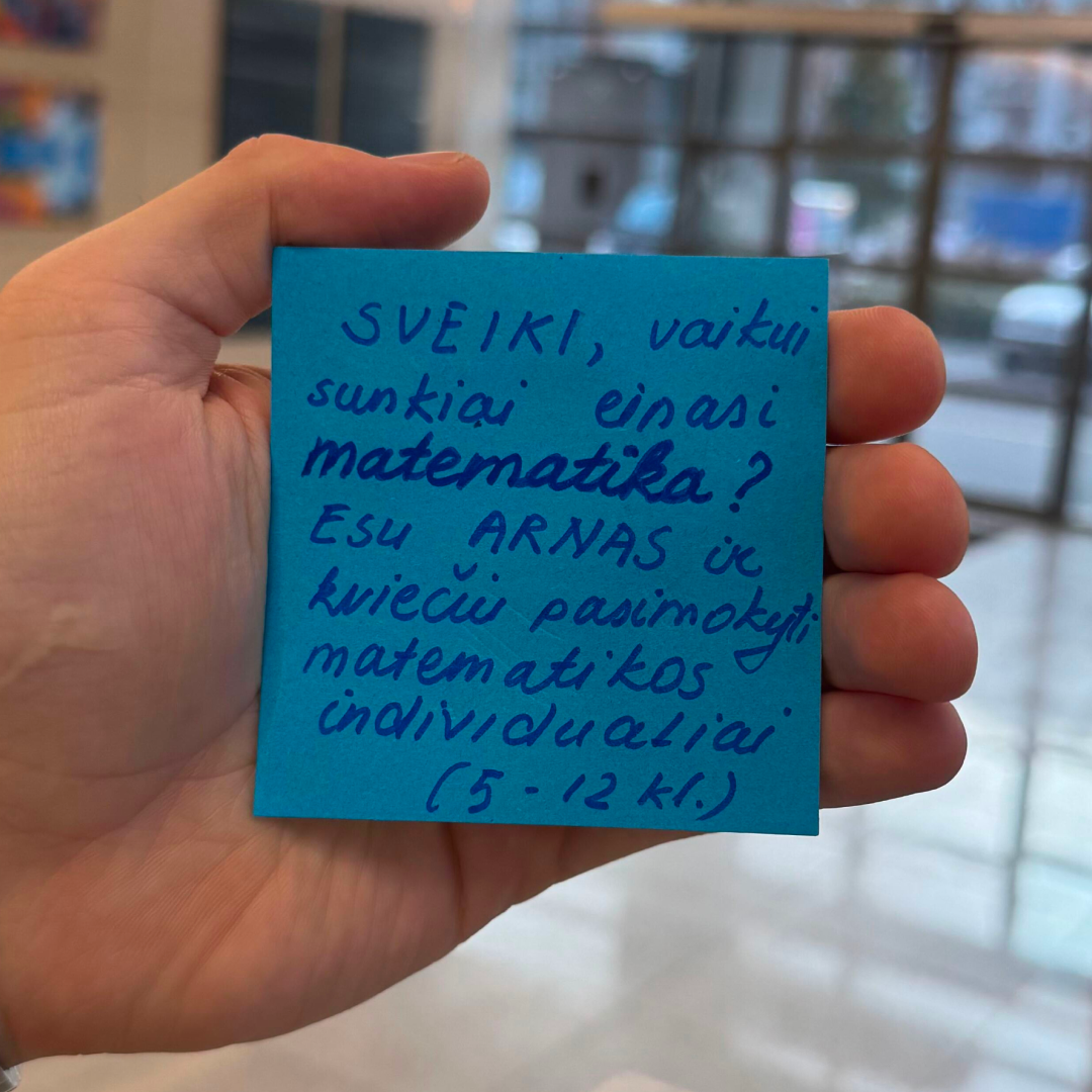 Matematikos korepetitorius Arnas Facebook ad: Išankstinė registracija