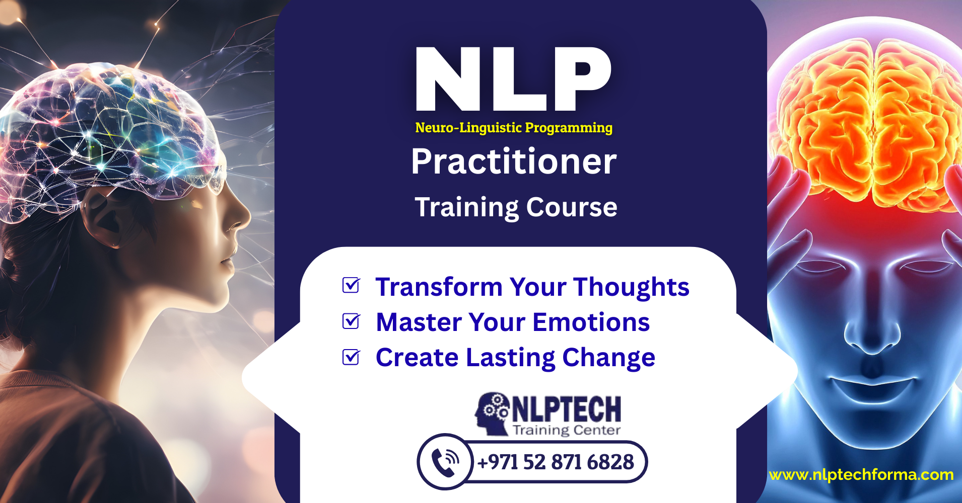 NLP Tech Training Centre Facebook ad from Feb 24, 2026