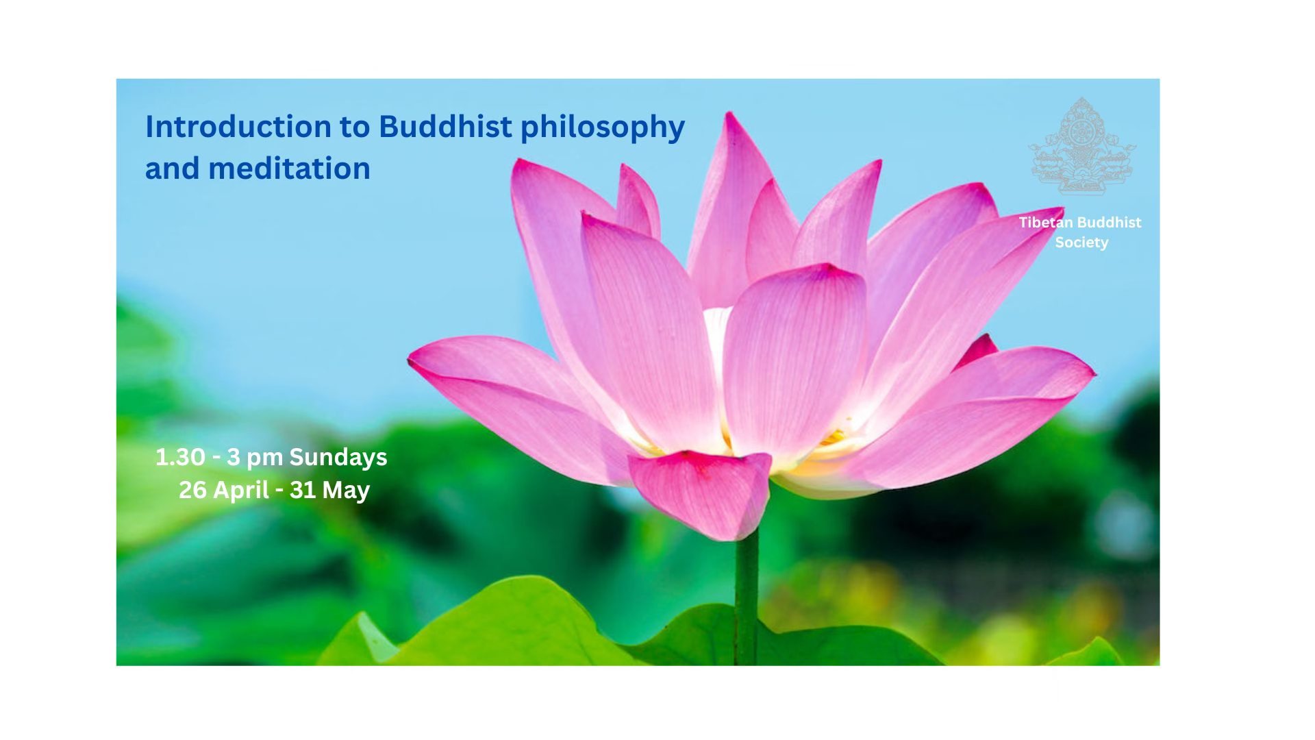 Tibetan Buddhist Society Facebook ad: The path to knowing and making sense of this world…