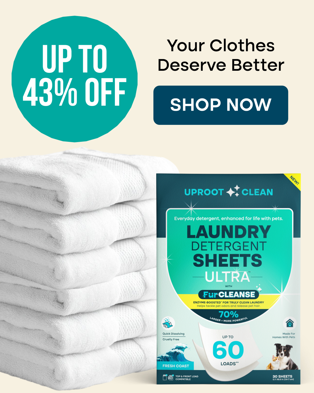 Uproot Clean Facebook ad