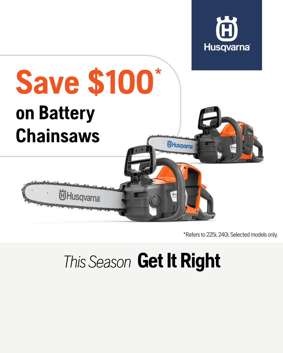 Husqvarna Facebook ad