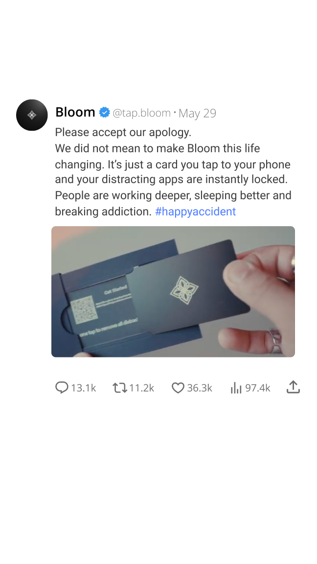 Findyourbloom Facebook ad