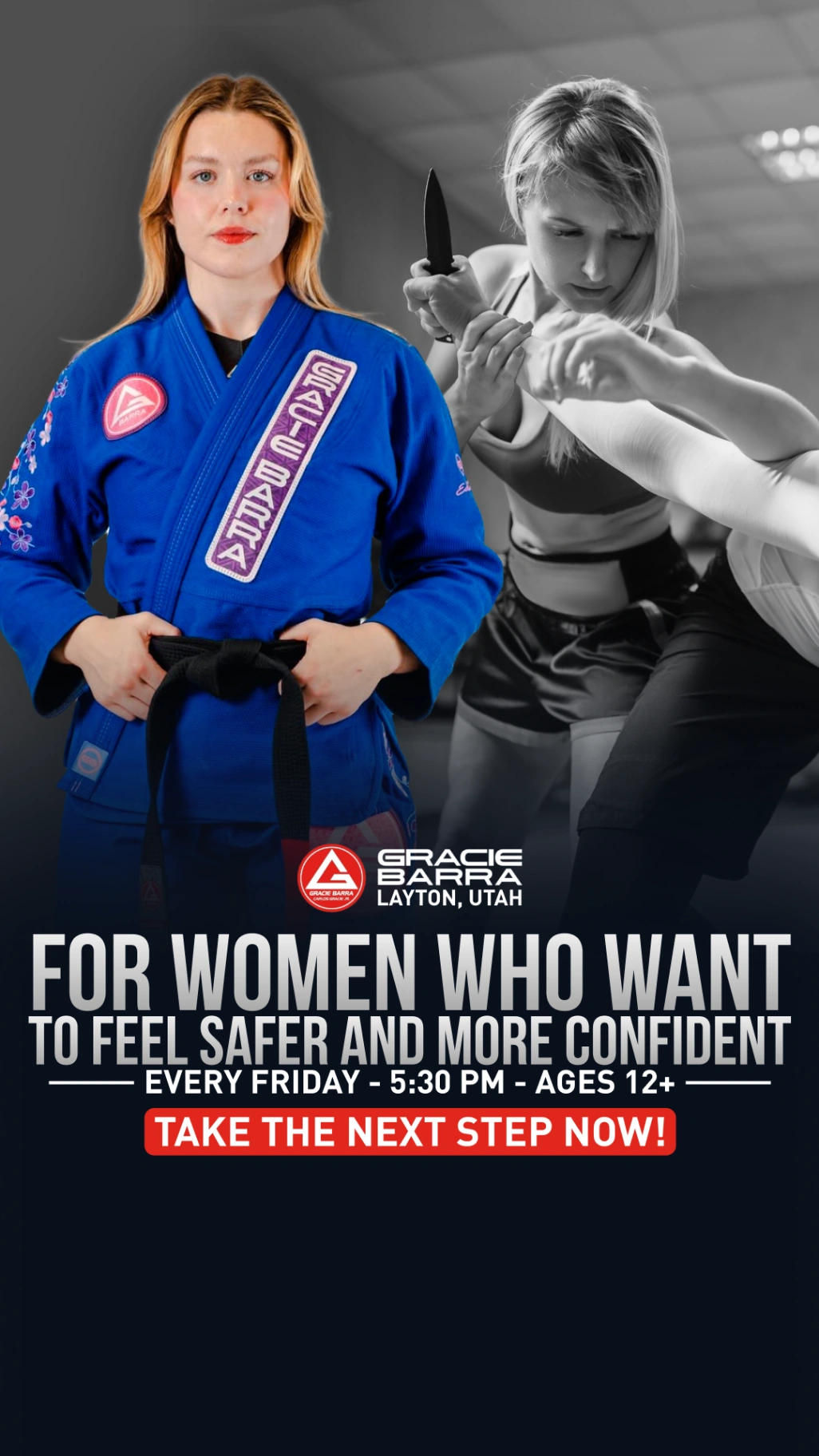 Gracie Barra Layton Facebook ad from May 13, 2026