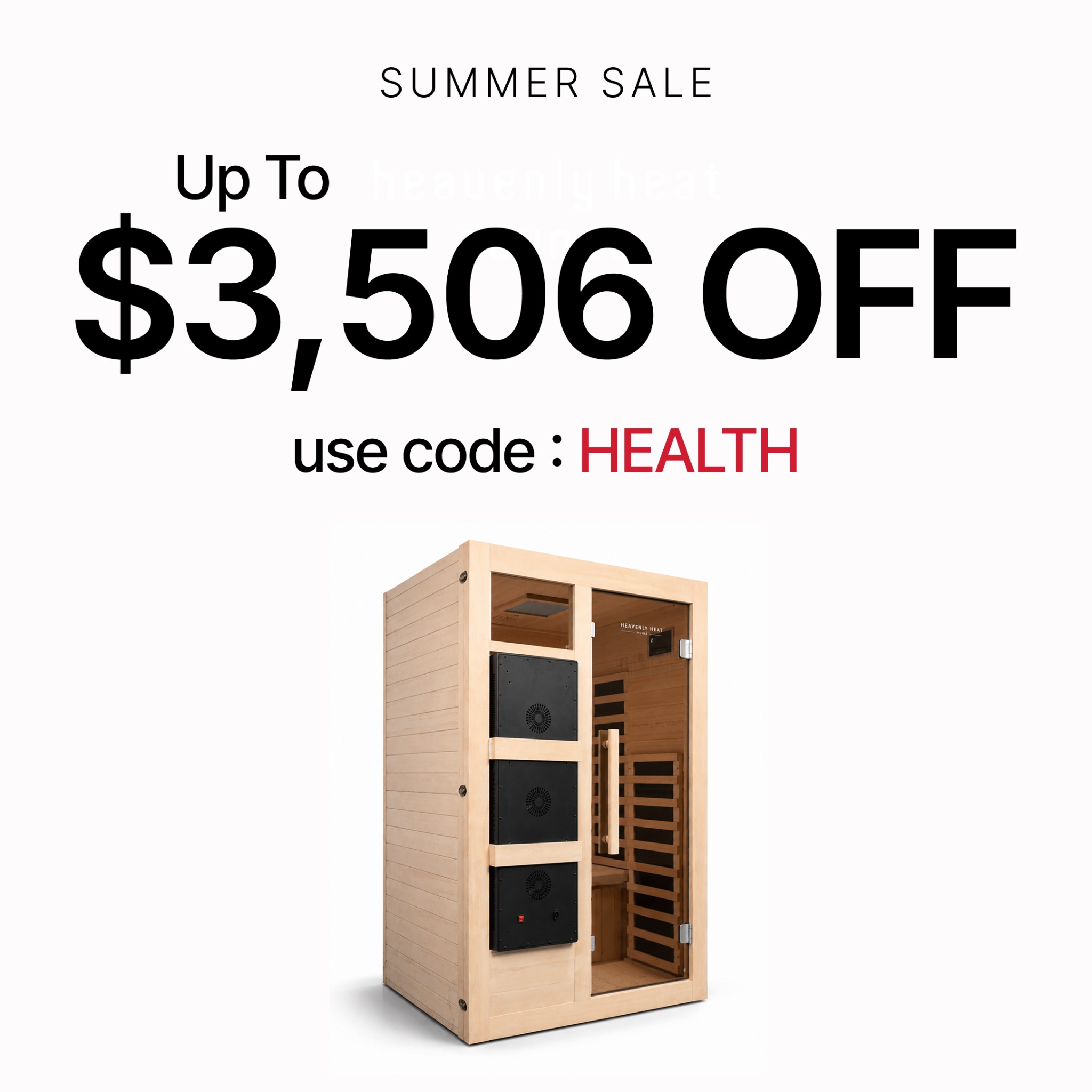 Heavenly Heat Saunas Facebook ad