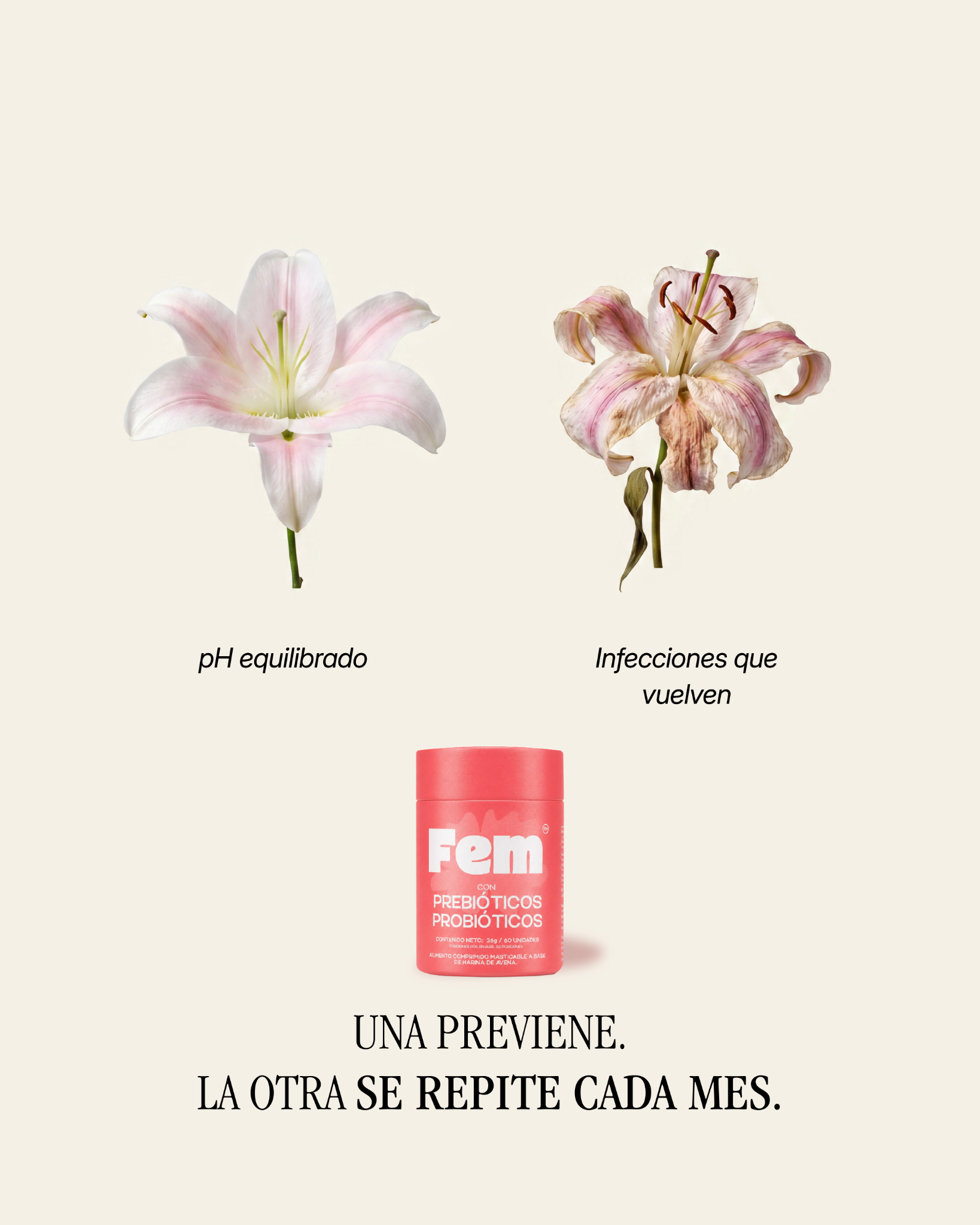 Fem Probiotics Facebook ad