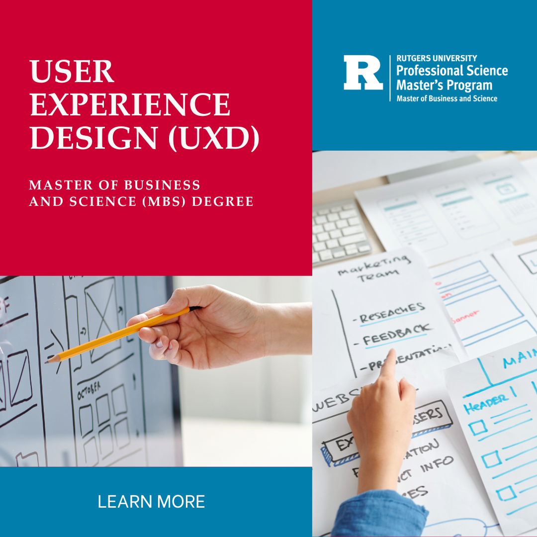 Rutgers Master of Business and Science Facebook ad