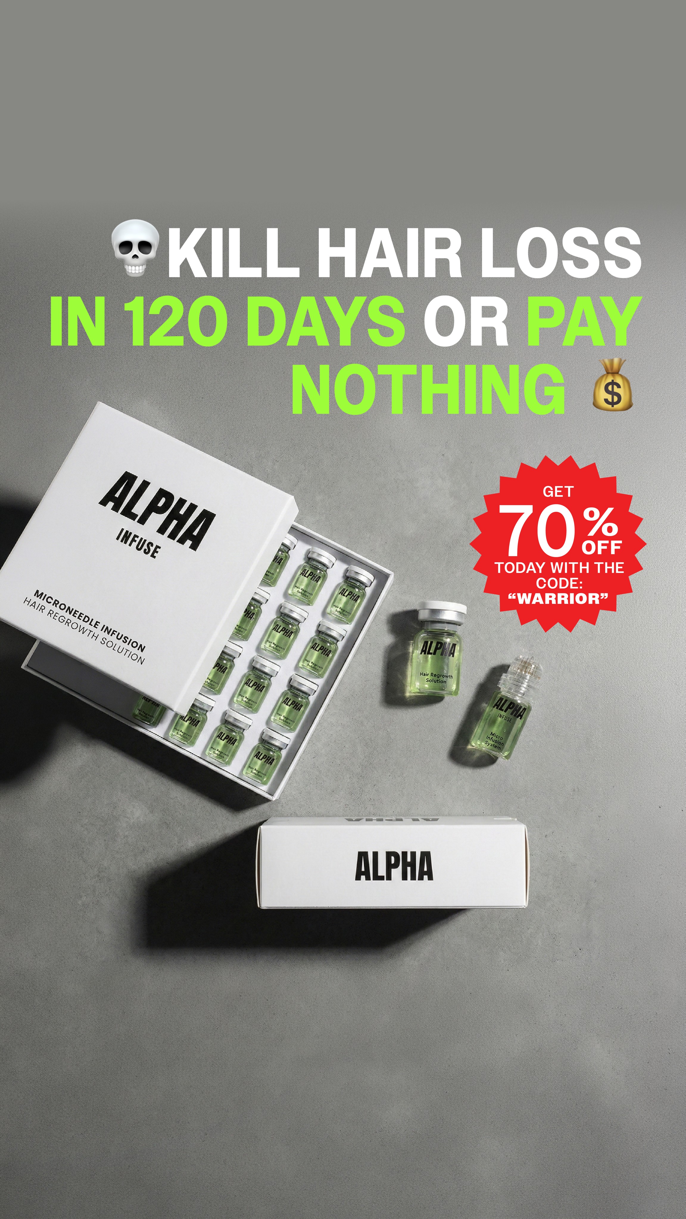 AlphaInfuse Facebook ad