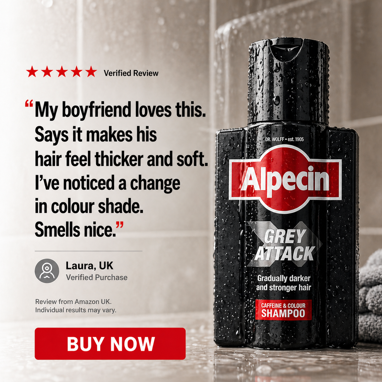 Alpecin Facebook ad