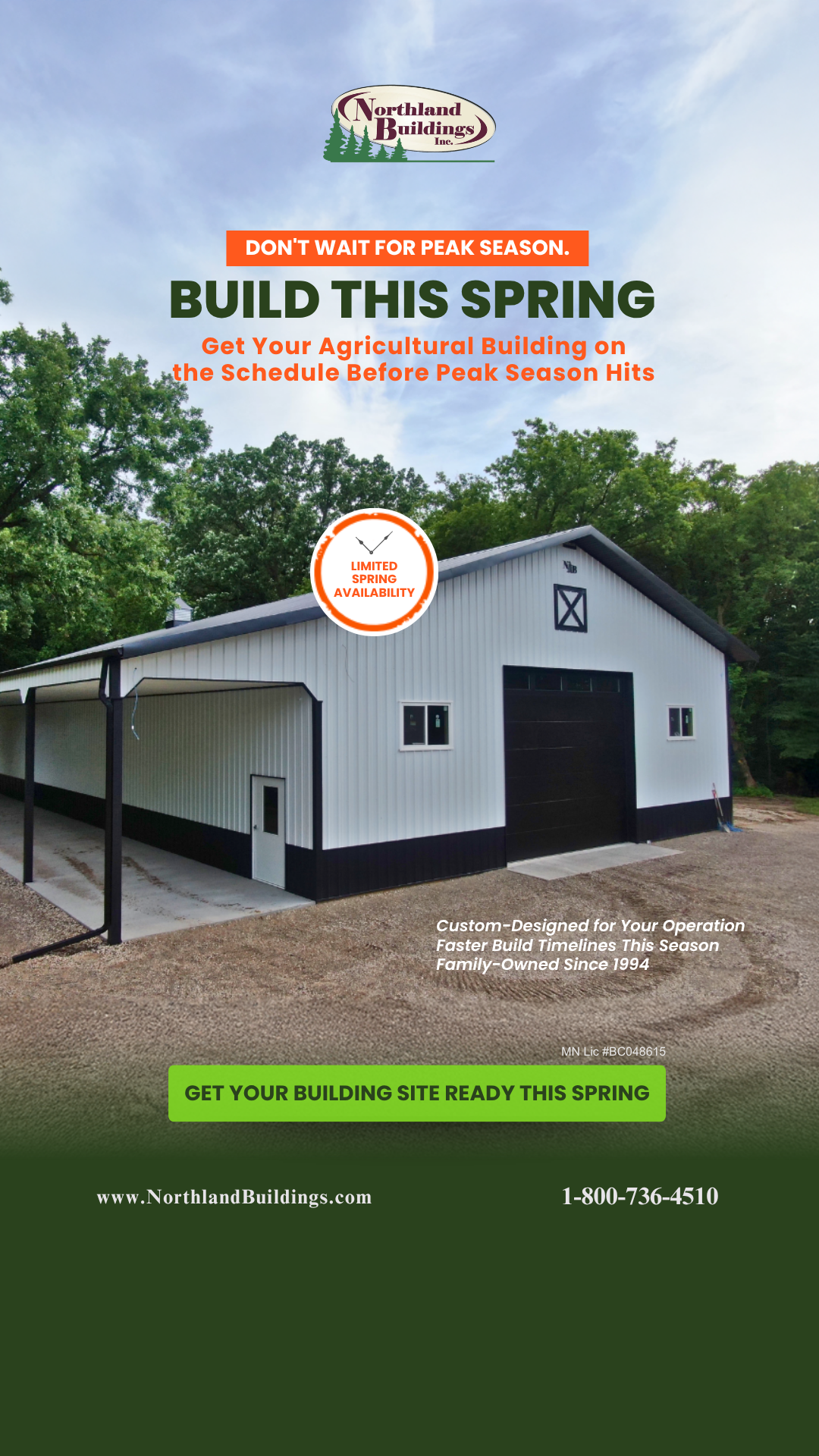 Northland Buildings, Inc. Facebook ad