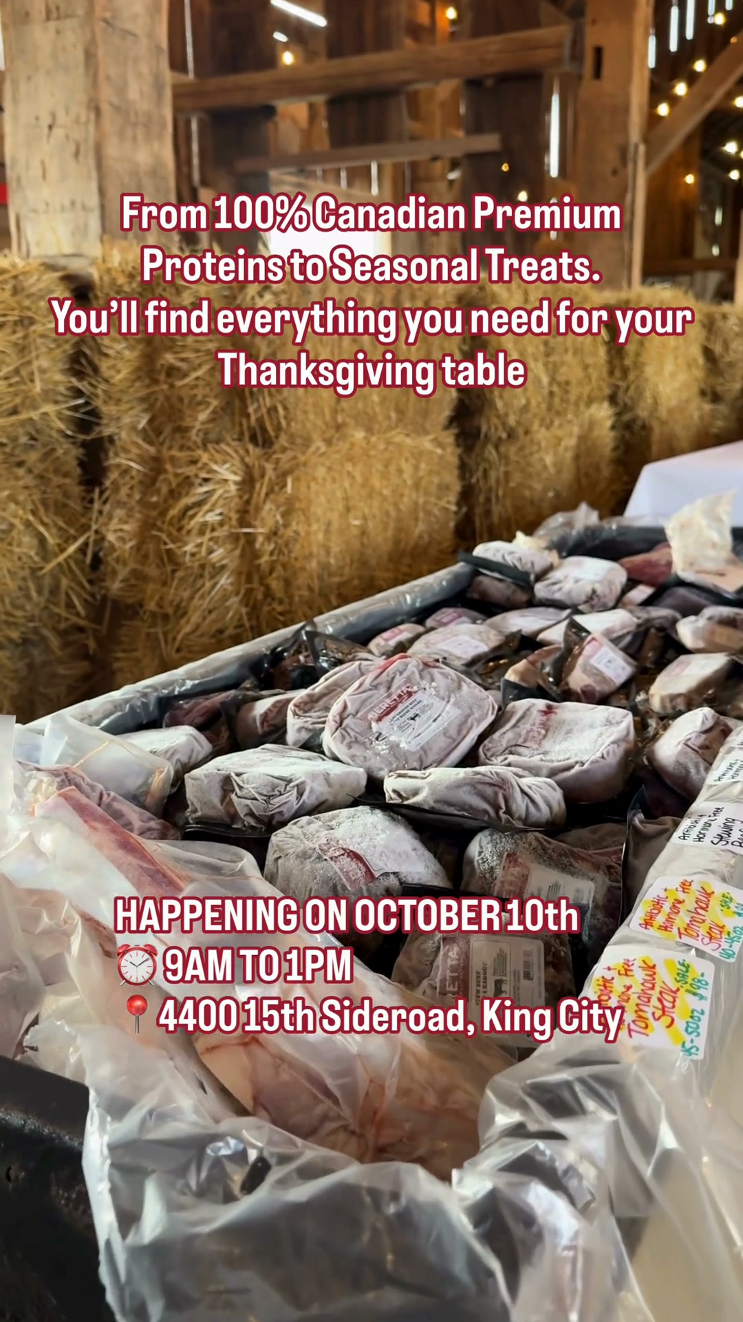 Beretta Farms Facebook ad: Join Us For Our Thanksgiving Market