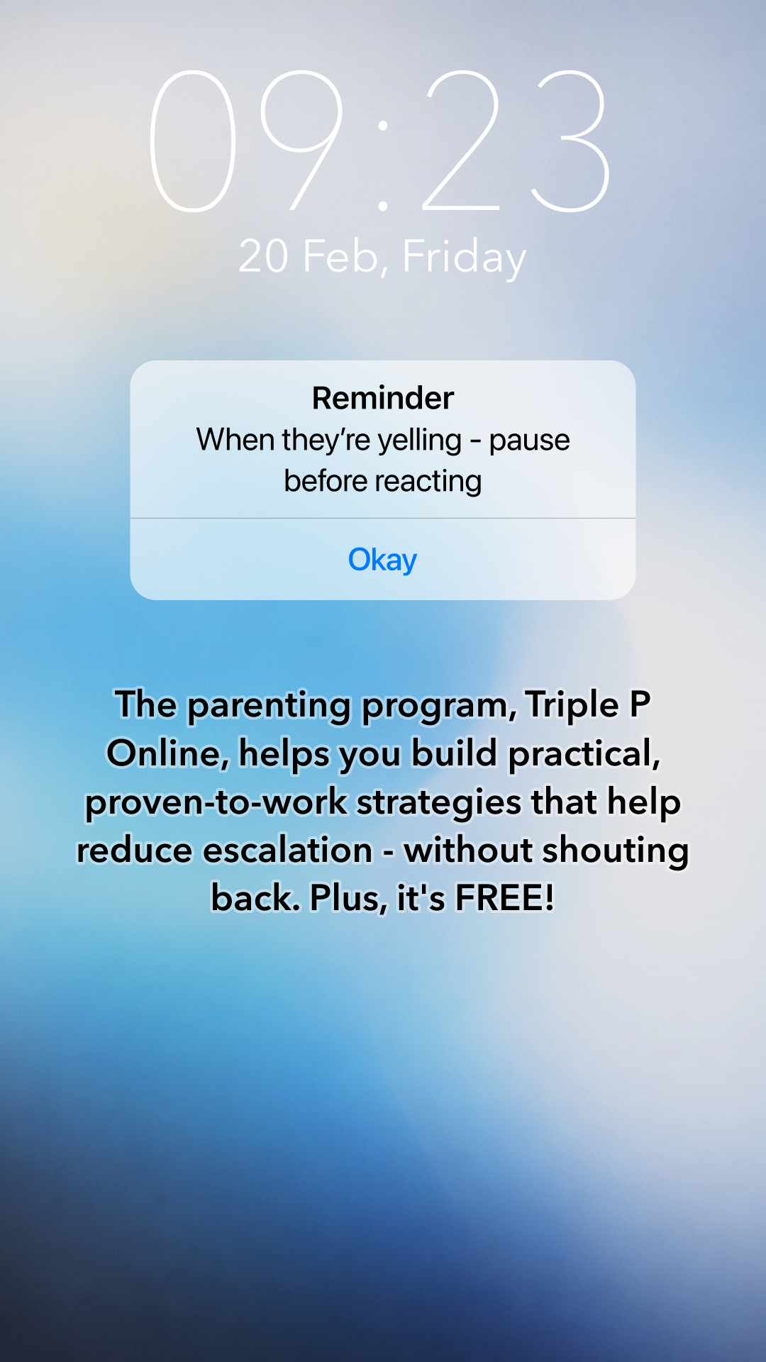 Triple P - Positive Parenting Program Facebook ad