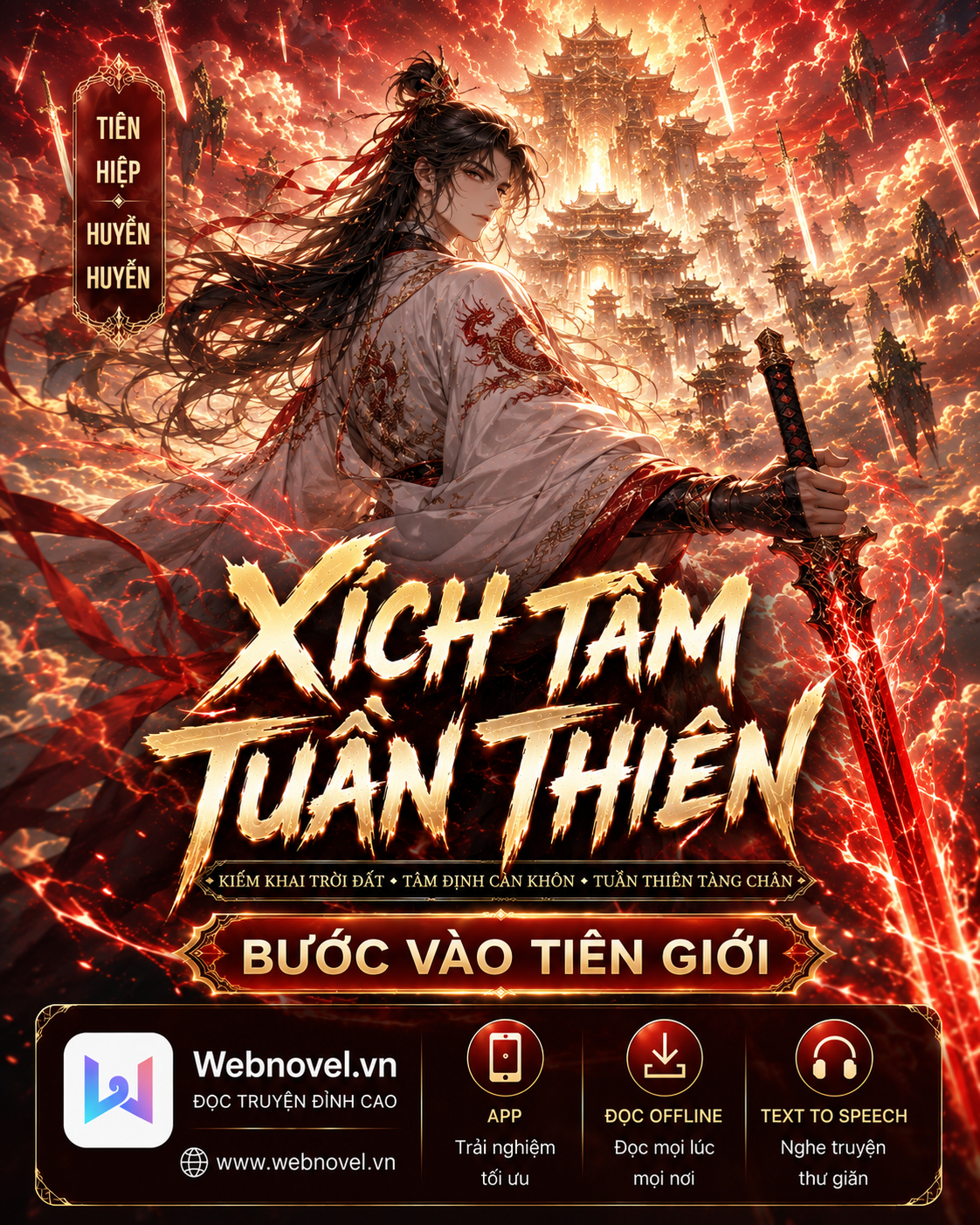 Webnovel.vn Facebook ad: Xích Tâm Tuần Thiên Cực Hay