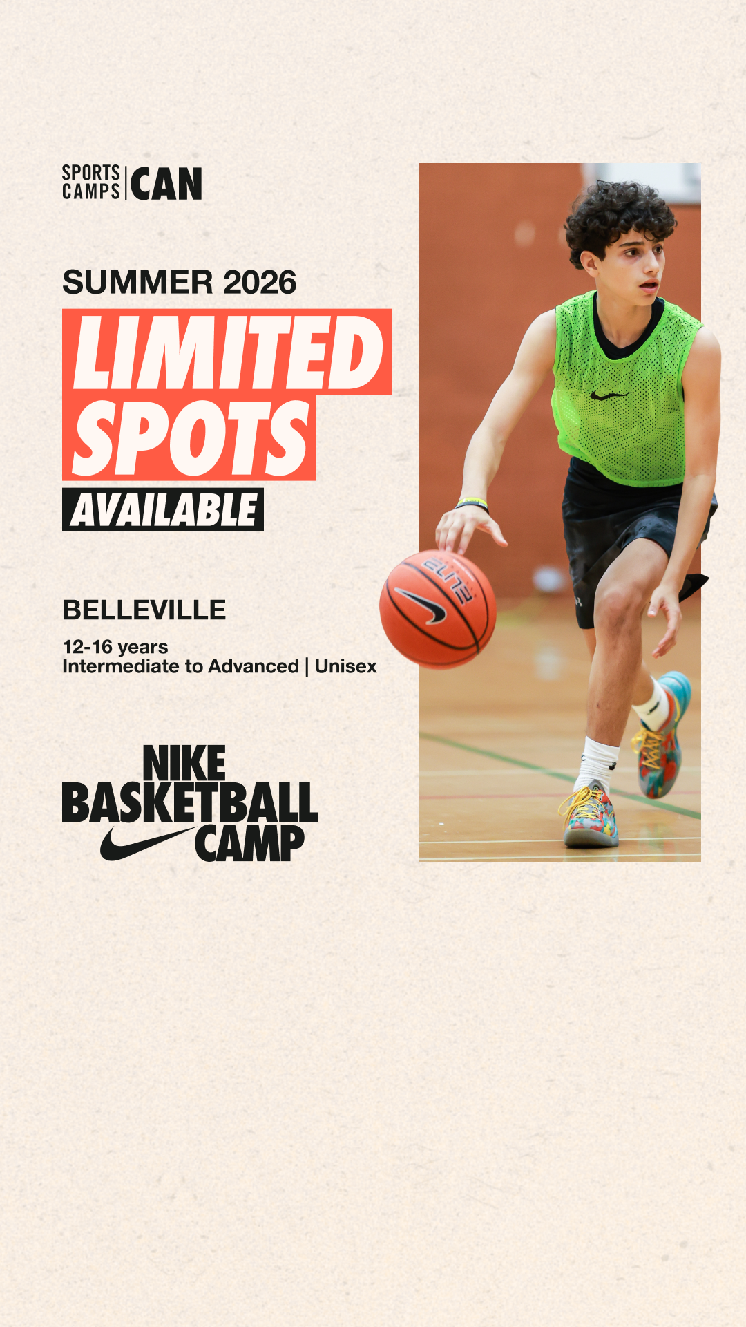 Nike Sports Camps Canada Facebook ad