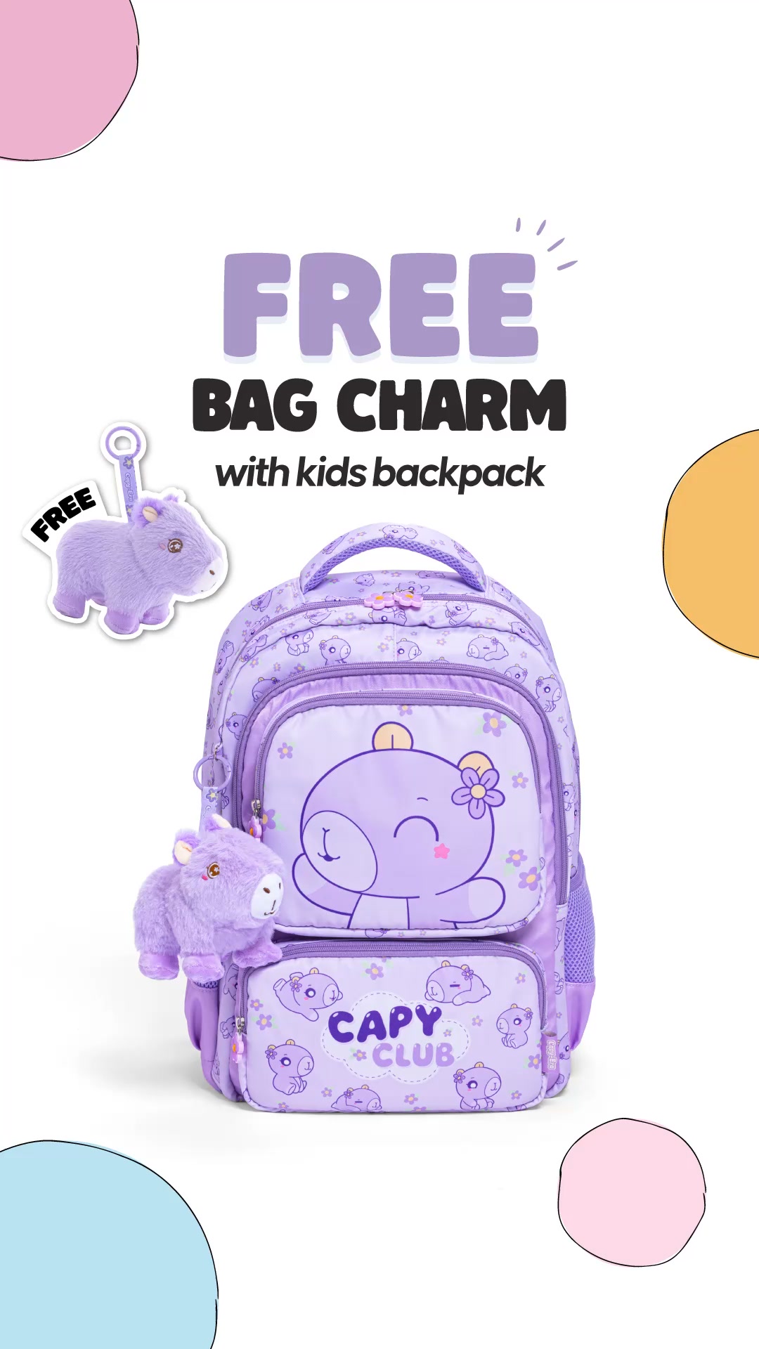 CAPY ERA Facebook ad: FREE Bag Charm