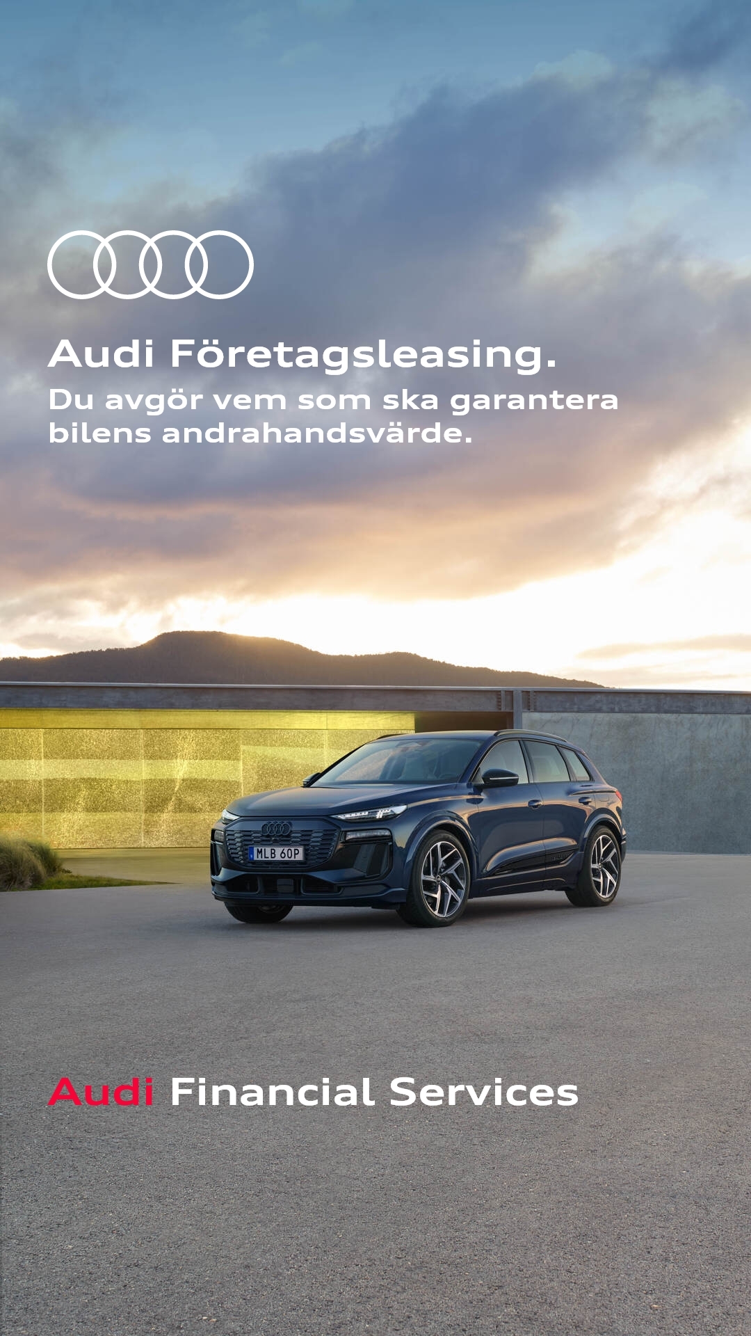 Audi Financial Services Sverige Facebook ad from Jan 1, 2026