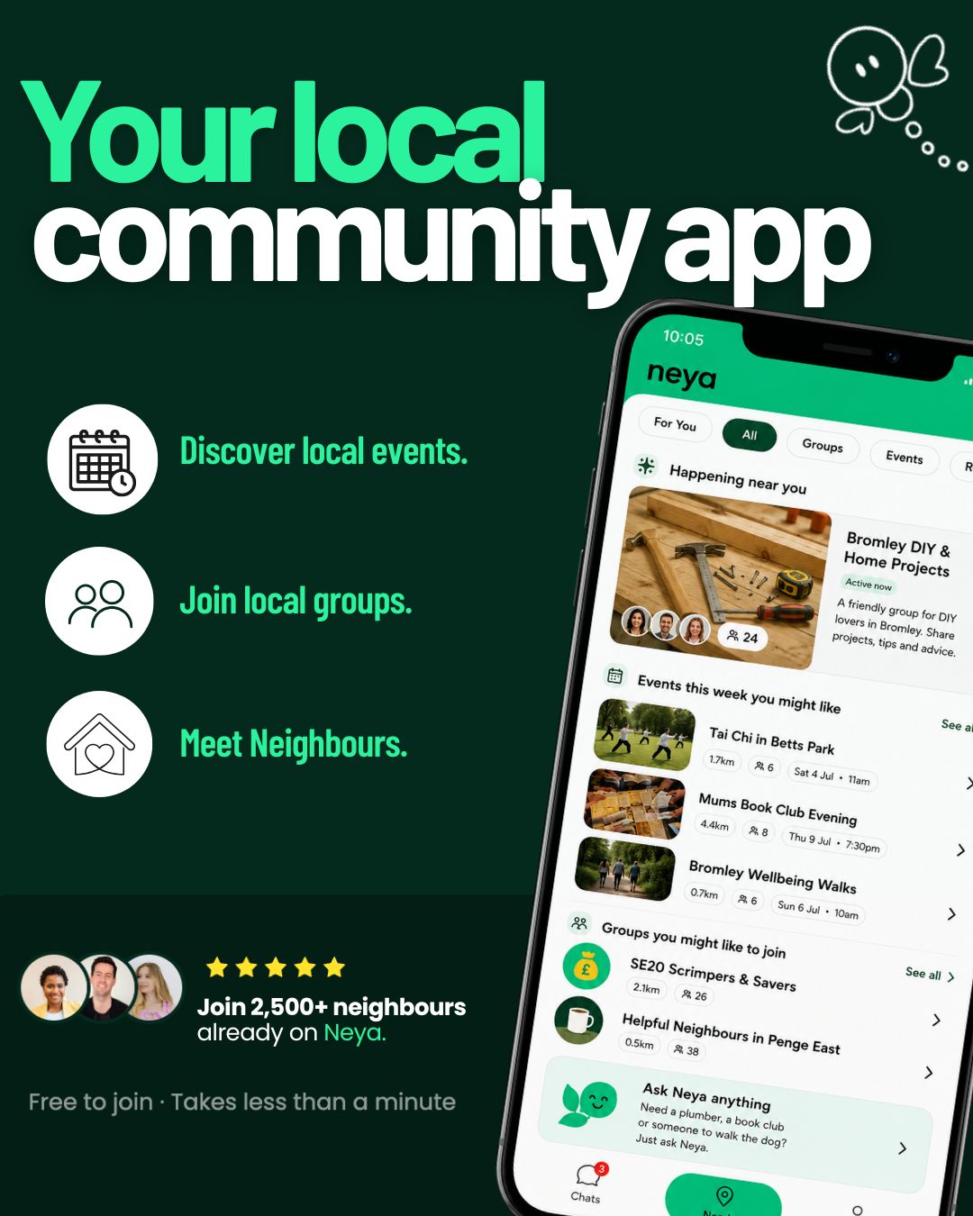 Neya - Connecting Communities Facebook ad