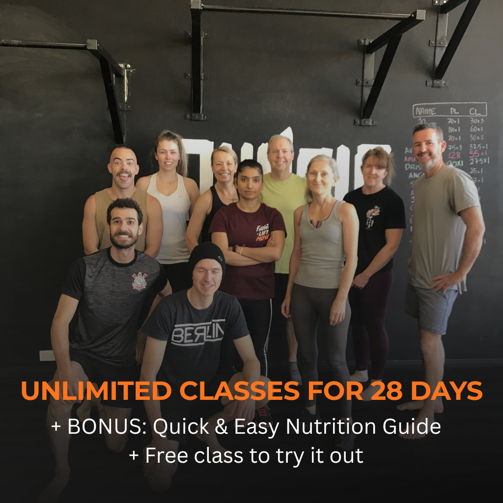 Jungle Five Dock Facebook ad: 28-Day Strength & Mobility Intro Offer