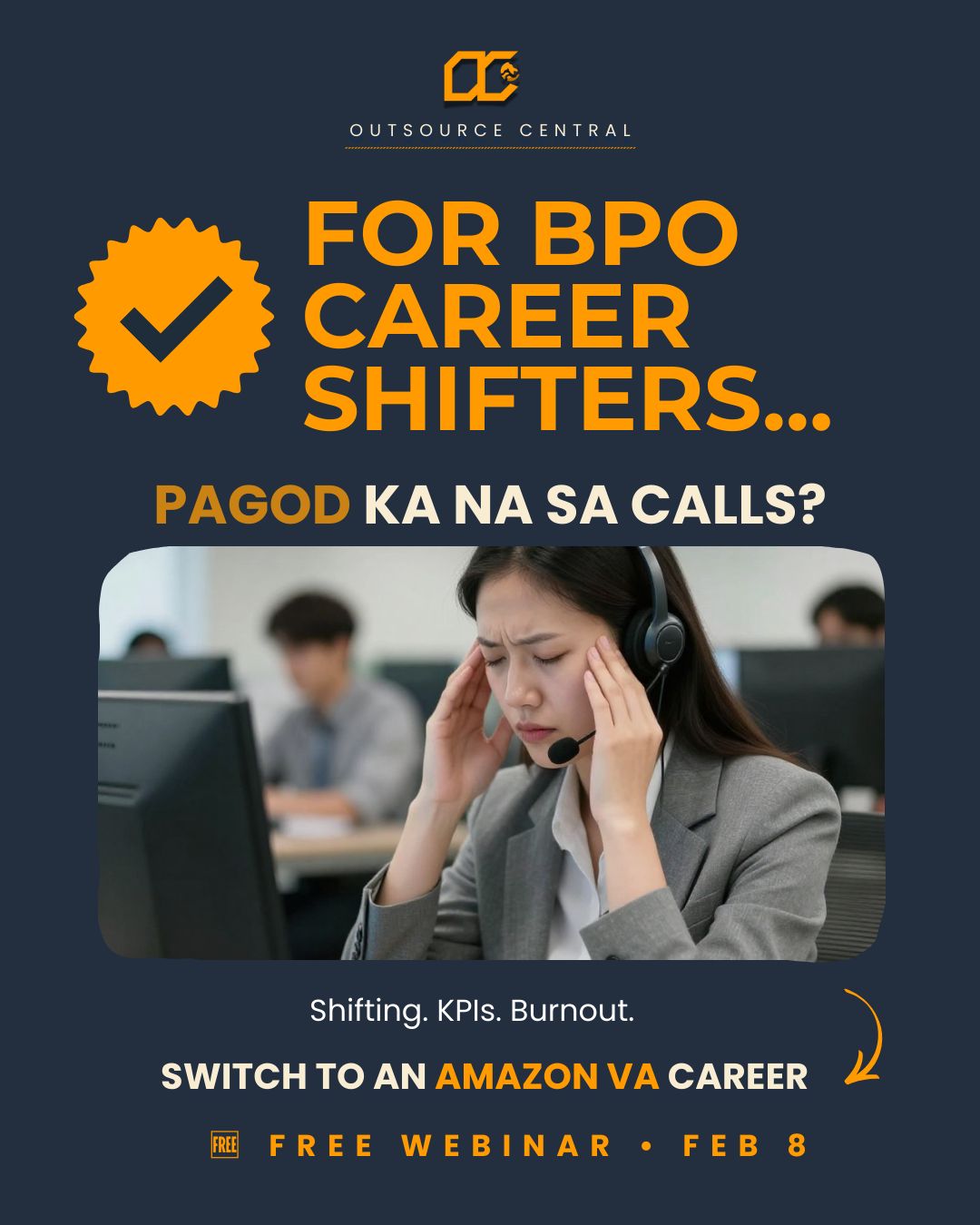 Outsource Central Facebook ad: Pagod ka na ba sa calls, shifting schedule…