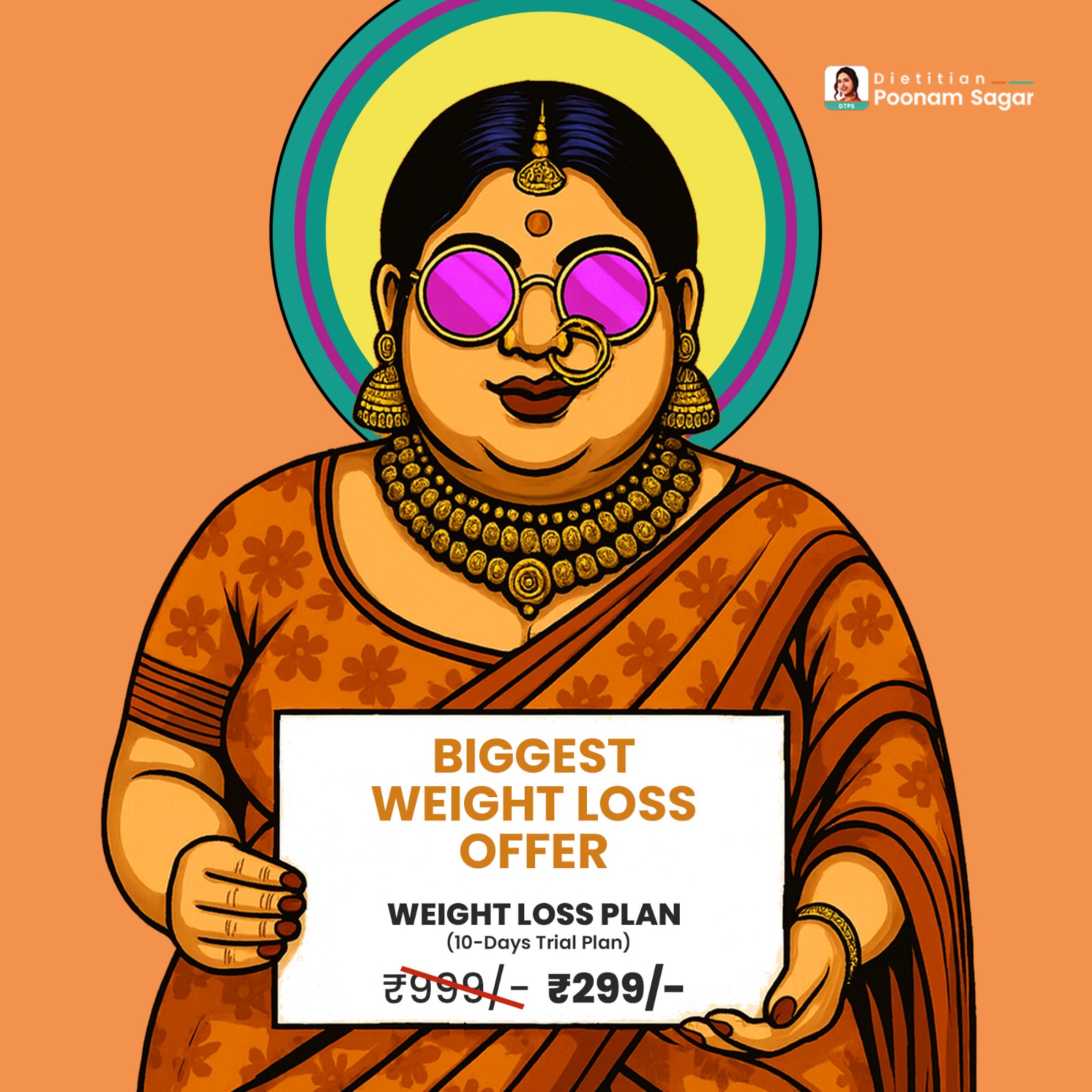 Dt Poonam Sagar Facebook ad: Book a free Weight Loss Call