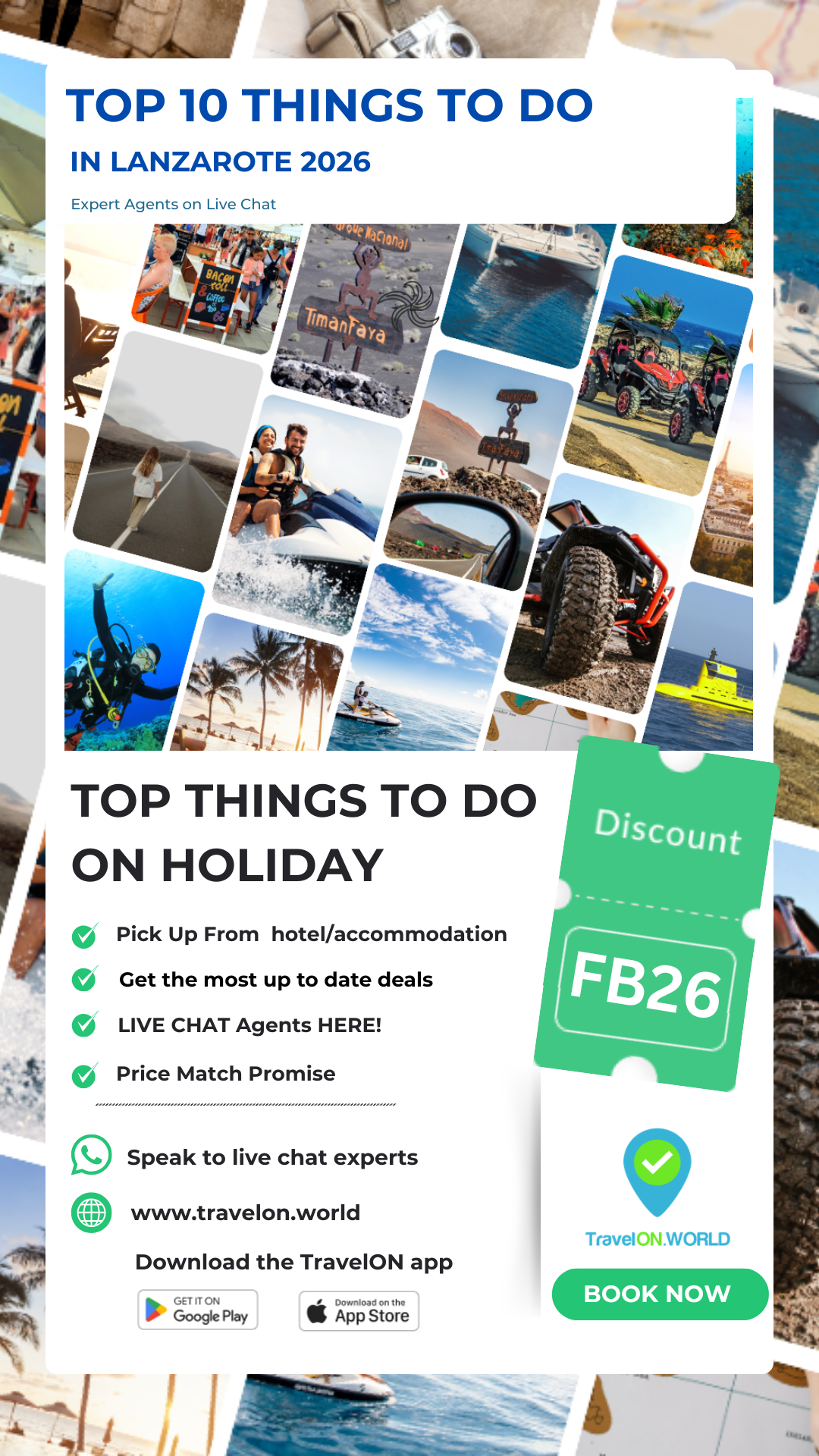 TravelON.World Facebook ad from Mar 4, 2026