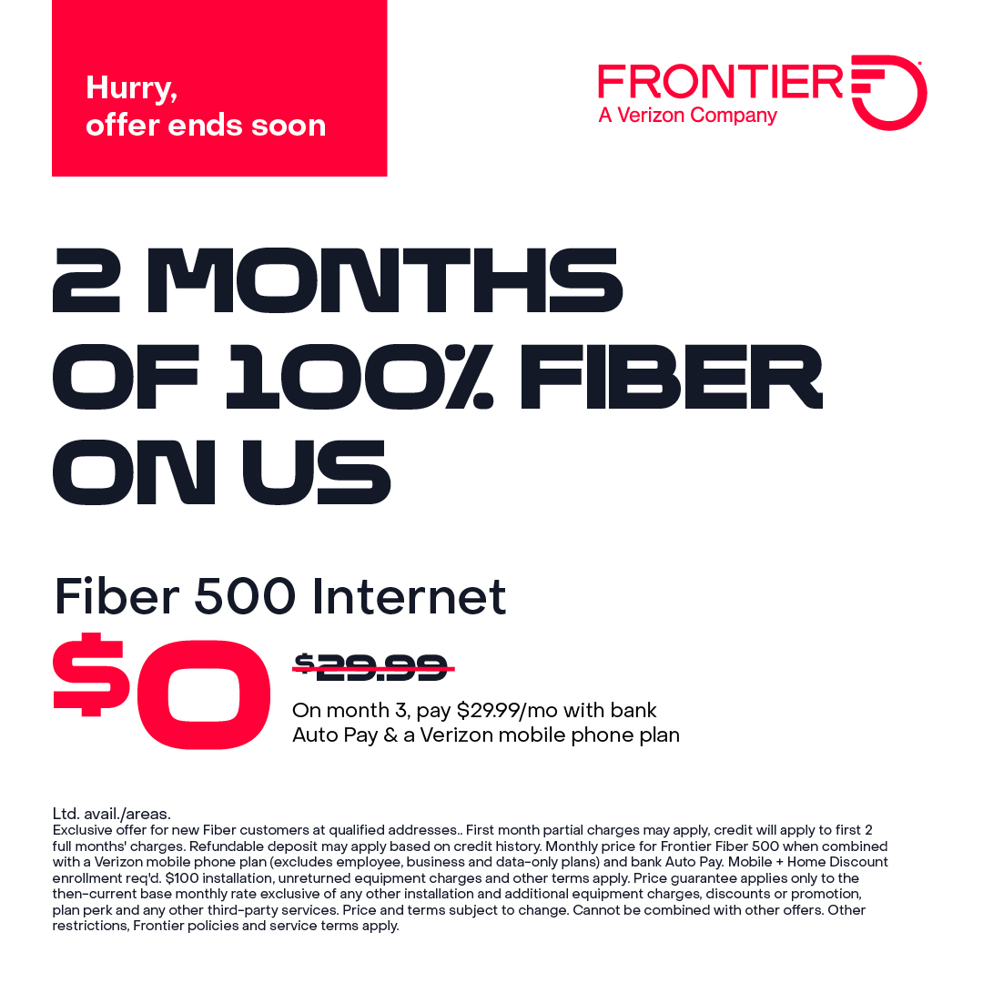 Frontier Internet Facebook ad