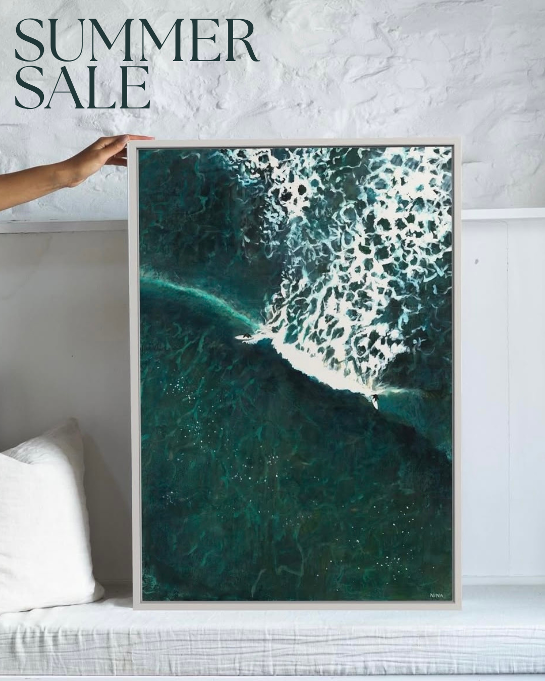 Nina Brooke Art Facebook ad: Summer Sale | 15% OFF