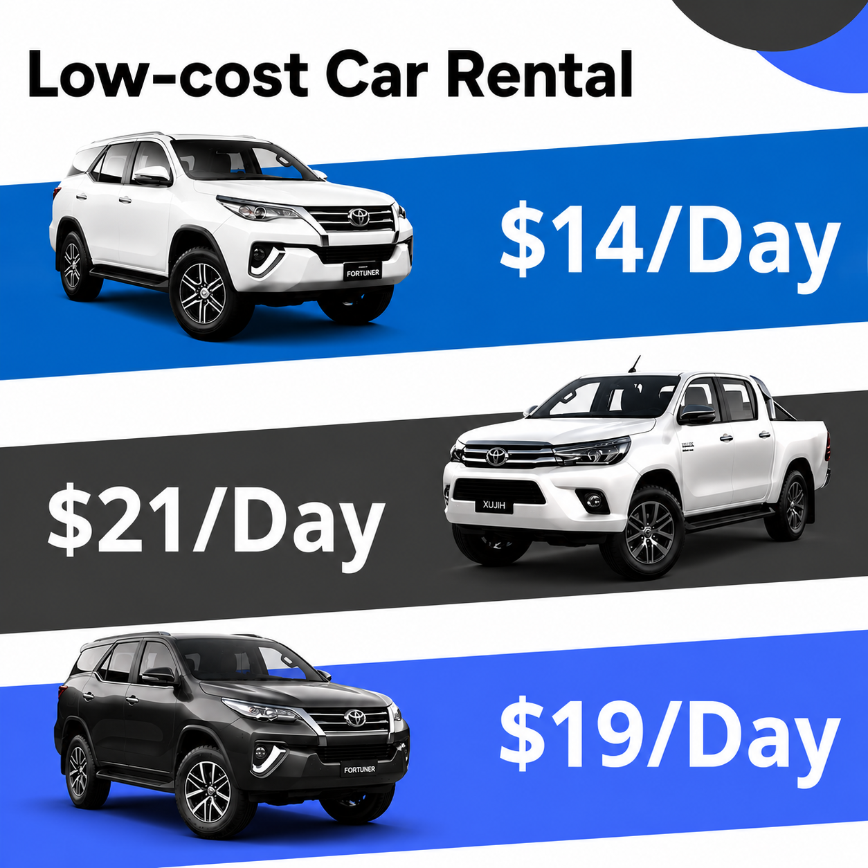Smart Car Rentals Facebook ad
