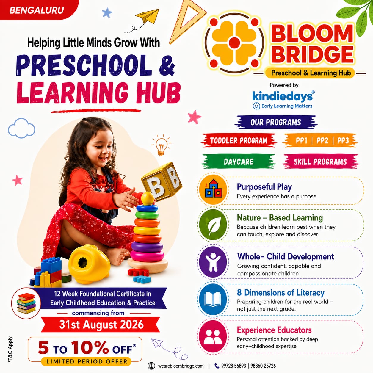 Bloombridge Preschool and Learning centre Facebook ad