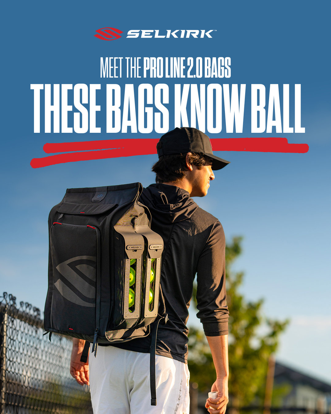 Selkirk Sport Pickleball Philippines Facebook ad: The Pro Line 2.0 Backpack