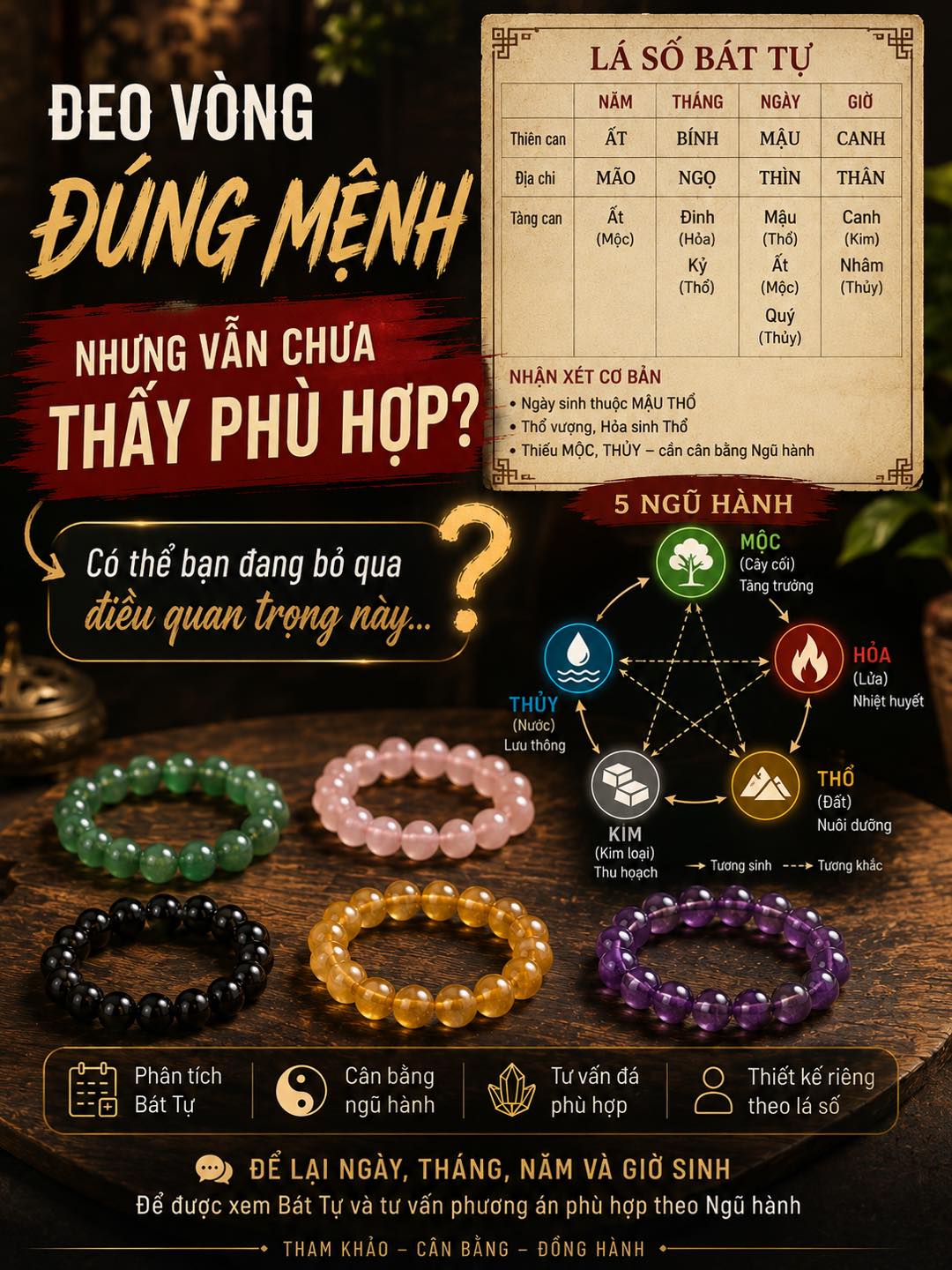 Phong Thuỷ Tâm Linh Ngọc Bảo Facebook ad: VÌ SAO CÓ NGƯỜI ĐEO ĐÁ LÀ THẤY…