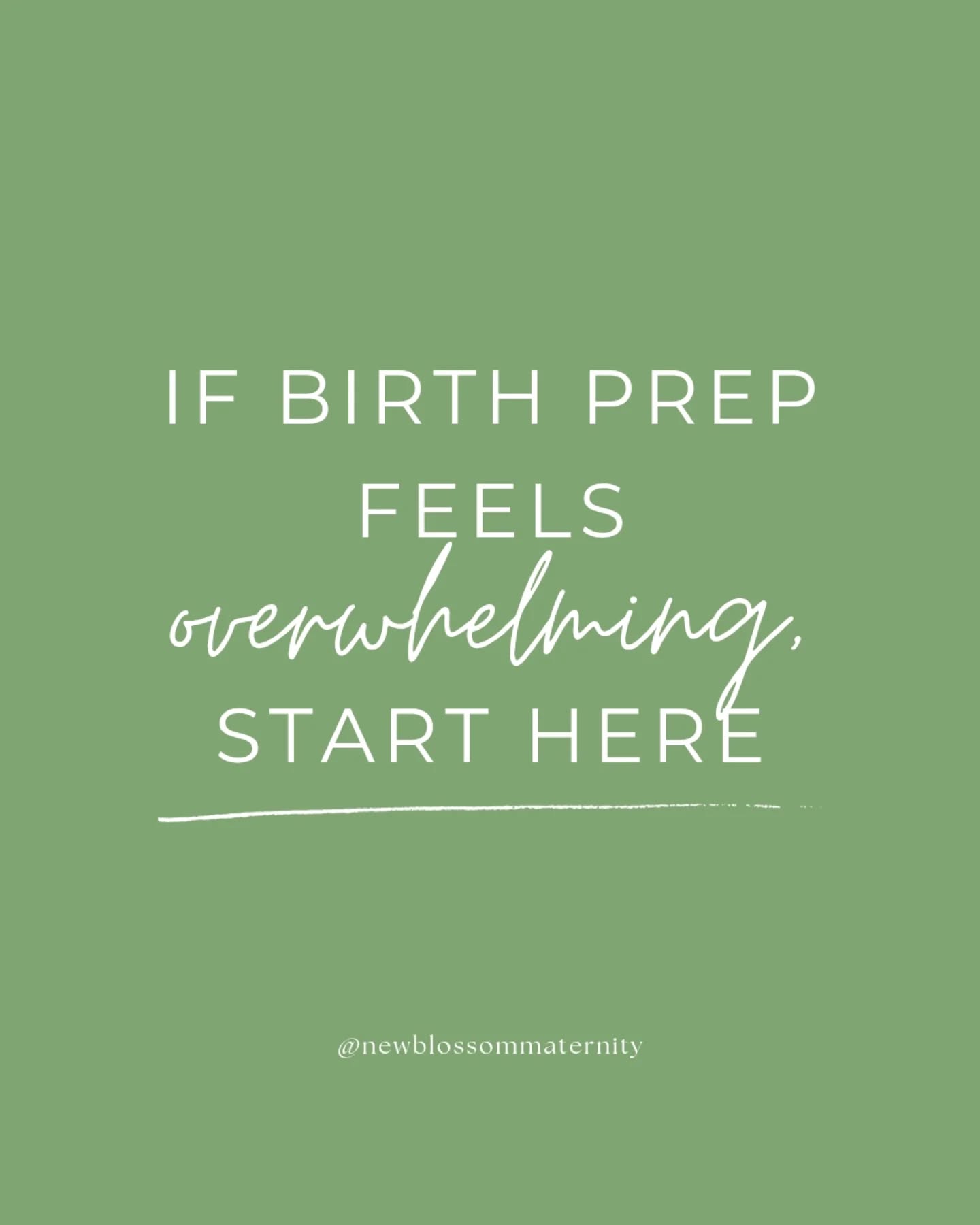New Blossom Maternity Services, LLC Facebook ad: If birth prep feels overwhelming