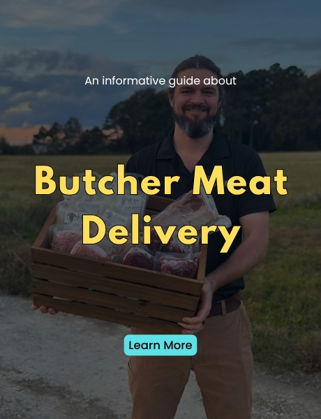 Service Savvy Facebook ad: Learn About Butcher Meat Delivery Services