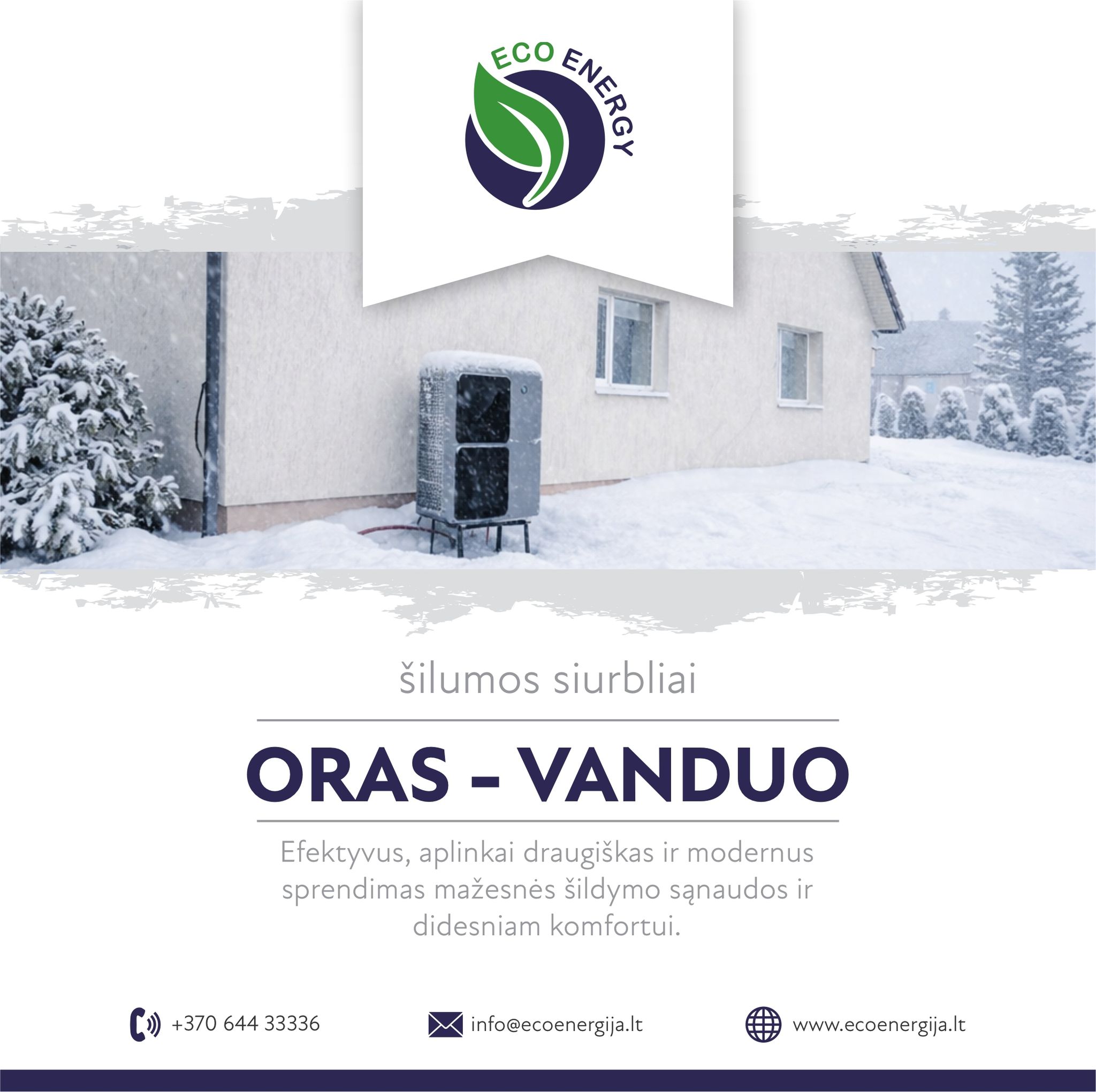 ECO Energija - oras / vanduo šilumos siurbliai Facebook ad