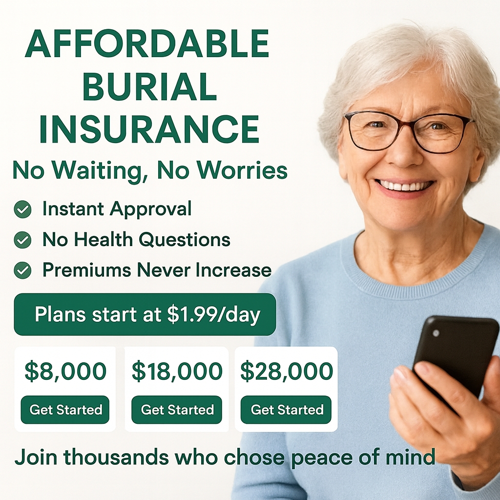 My Affordable Burial Coverage Facebook ad