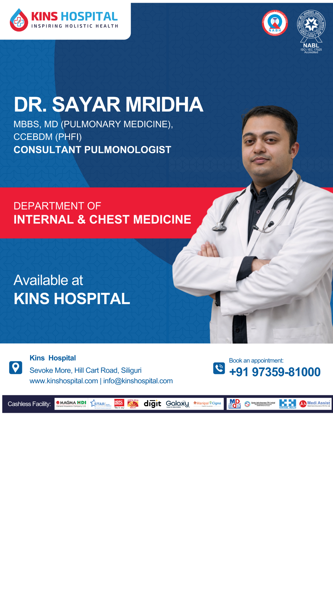 Kins Hospital Facebook ad: Call now to know more