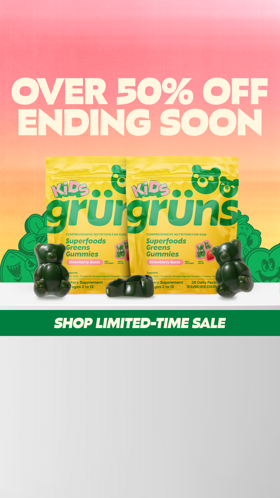 Grüns Kids Facebook ad