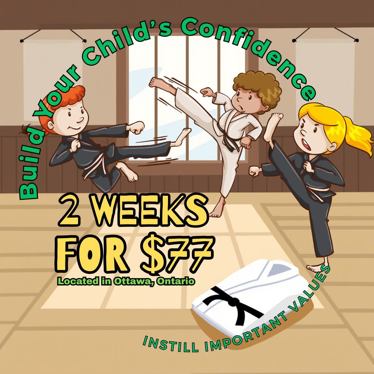 Tina Takahashi Martial Arts & Fitness Facebook ad: Martial Arts Classes: 2 Weeks for $77