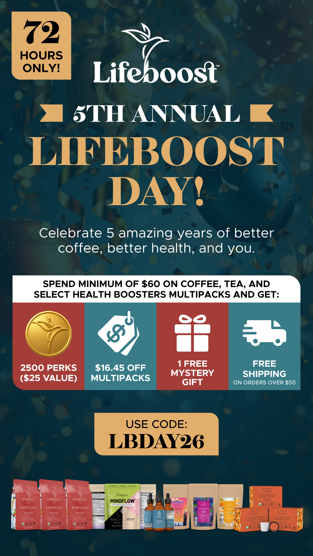 Lifeboost Coffee Facebook ad